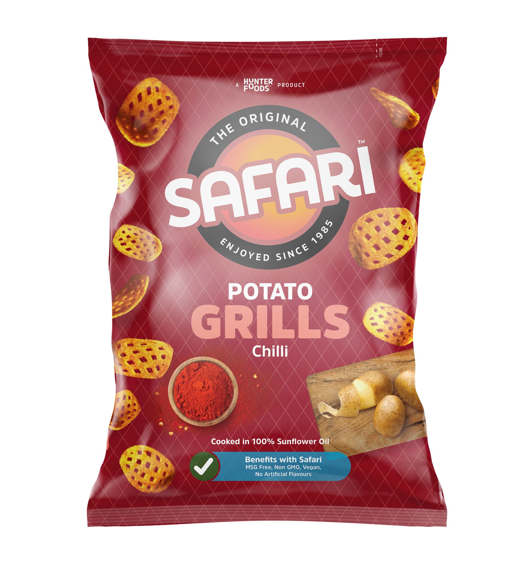 Safari Potato Grills - Chilli 12 units per case 125 g