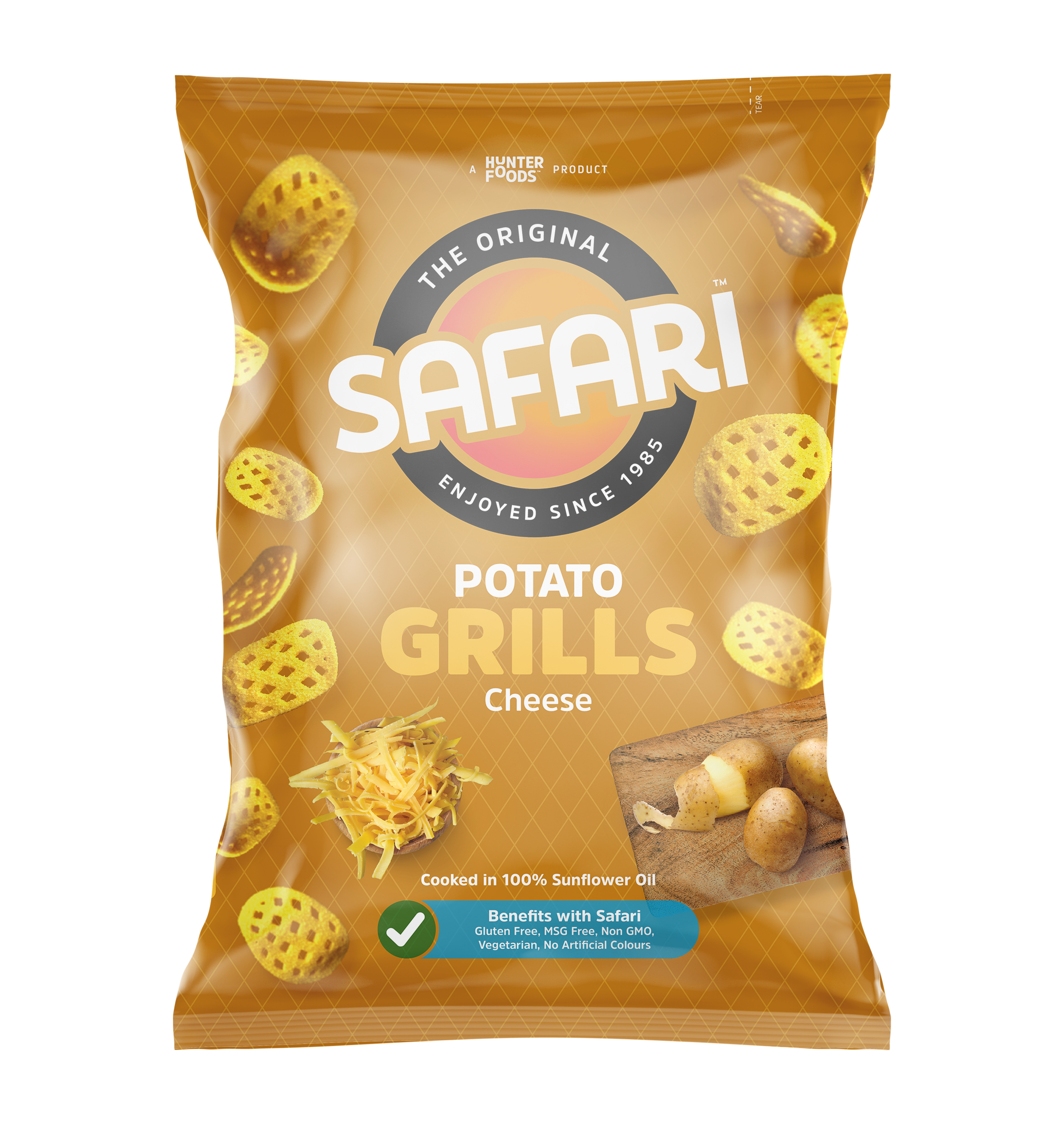 Safari Potato Grills - Cheese 12 units per case 125 g