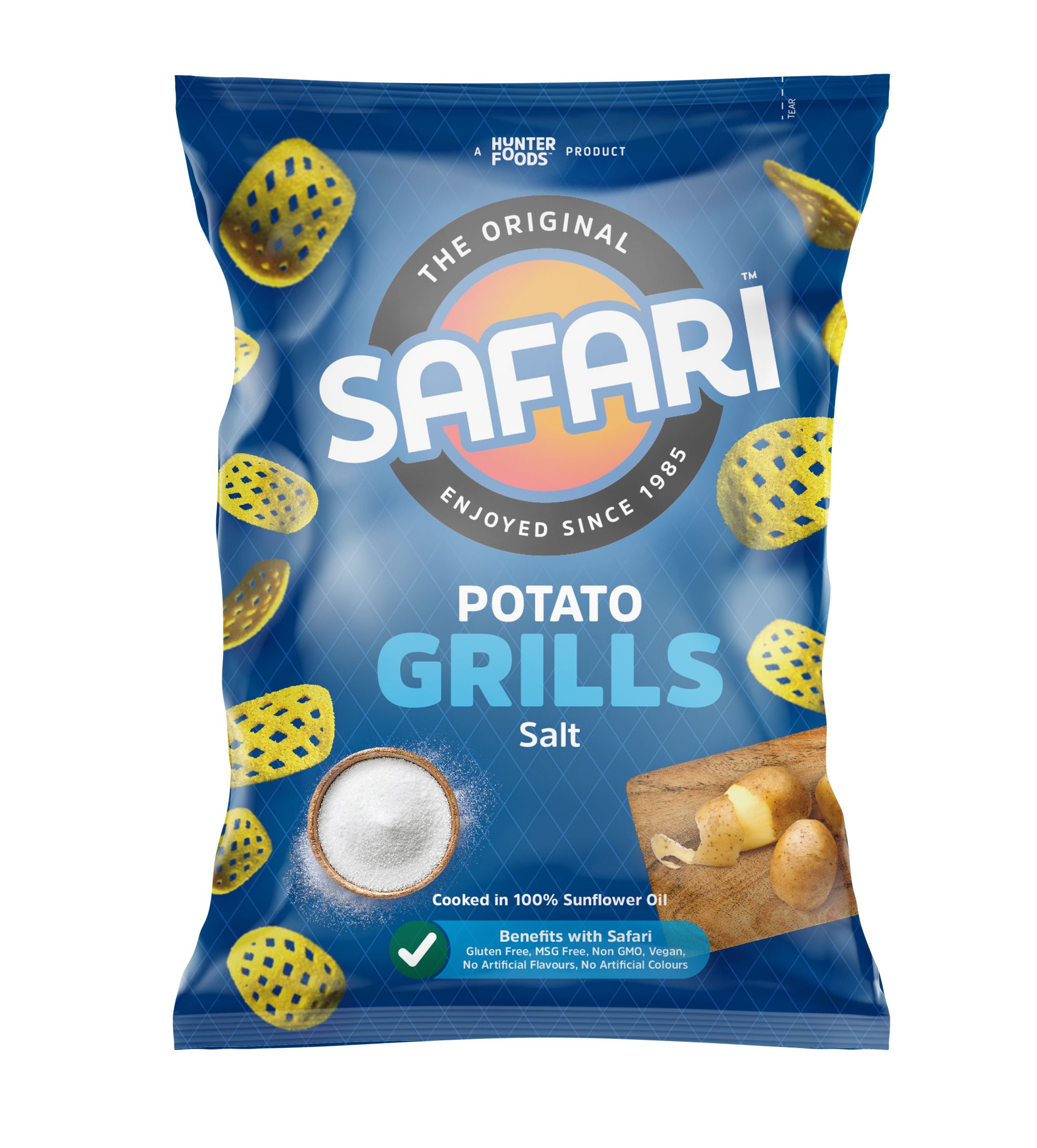 Safari Potato Grills -  Salt 16 units per case 60 g