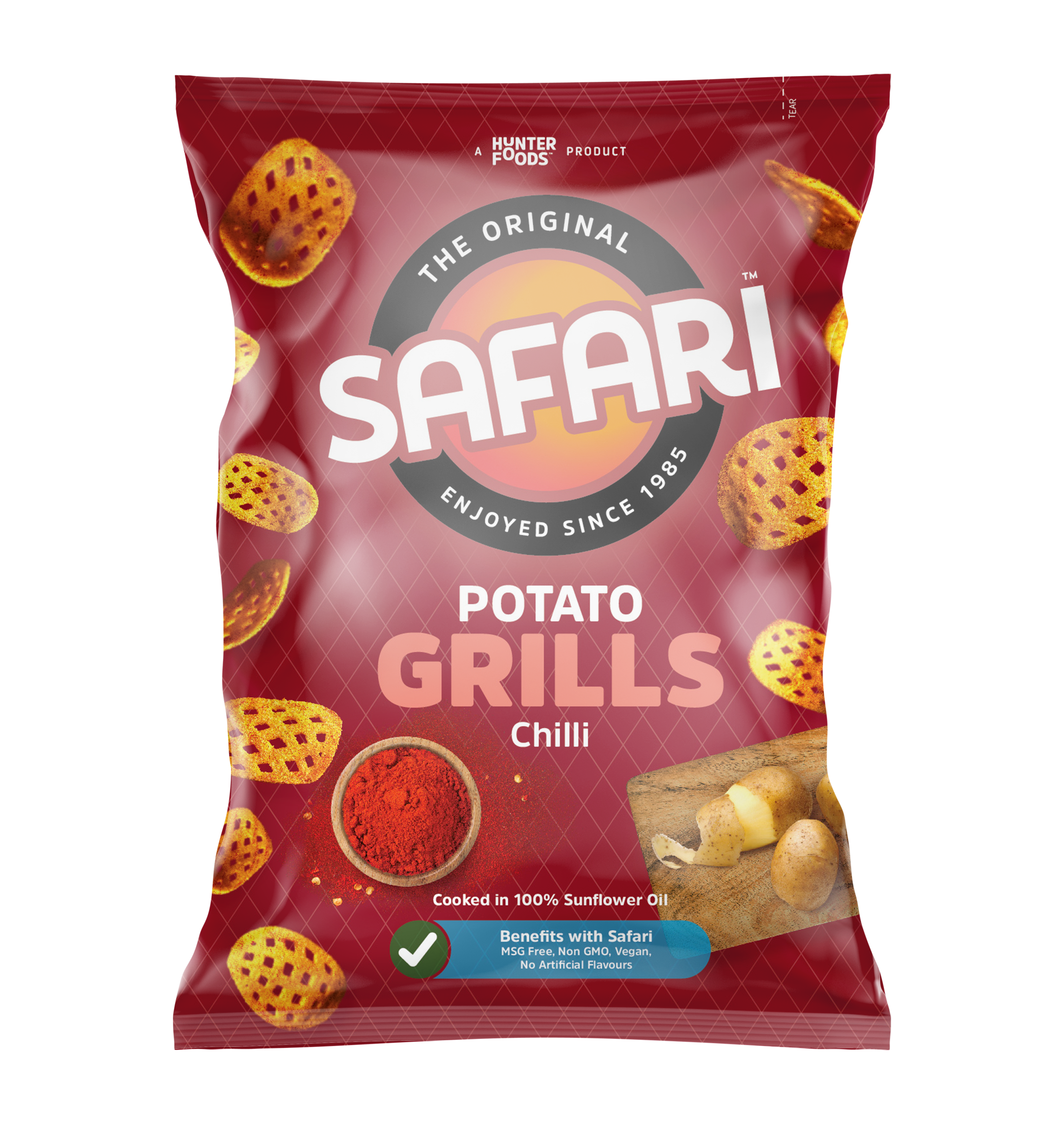Safari Potato Grills - Chilli 16 units per case 60 g