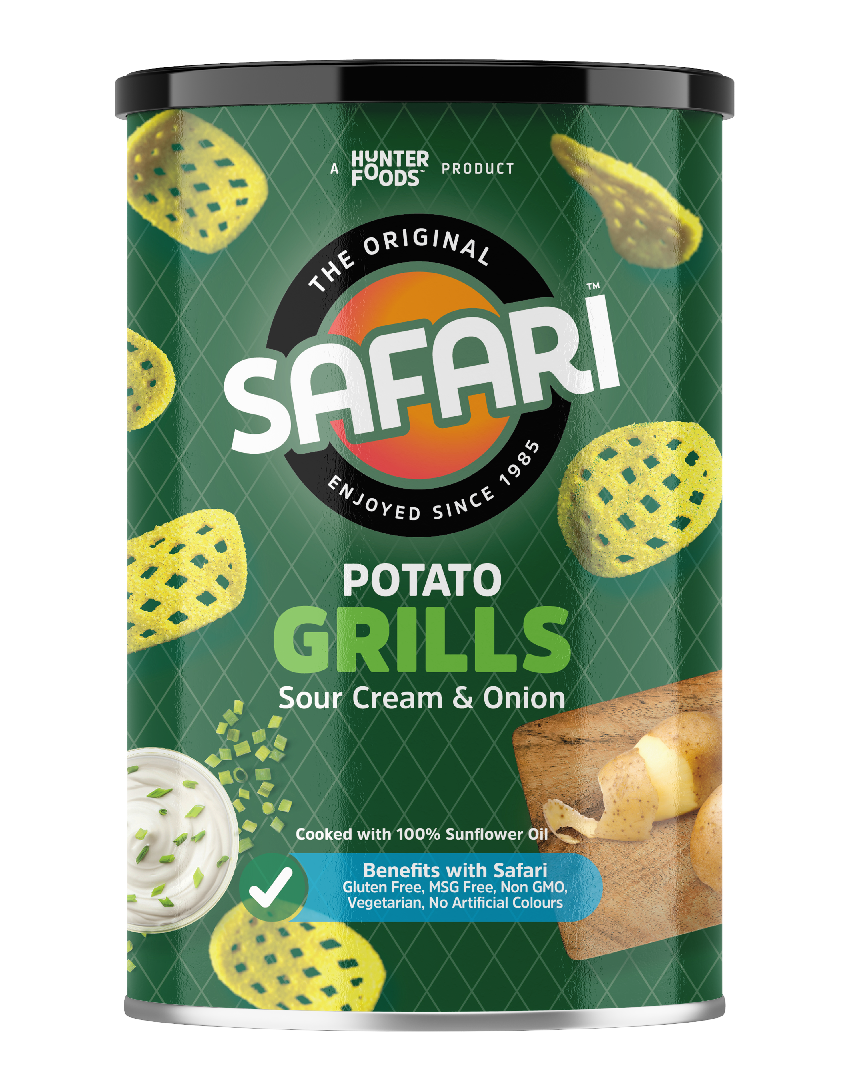 Safari Potato Grills - Sour Cream & Onion 12 units per case 100 g