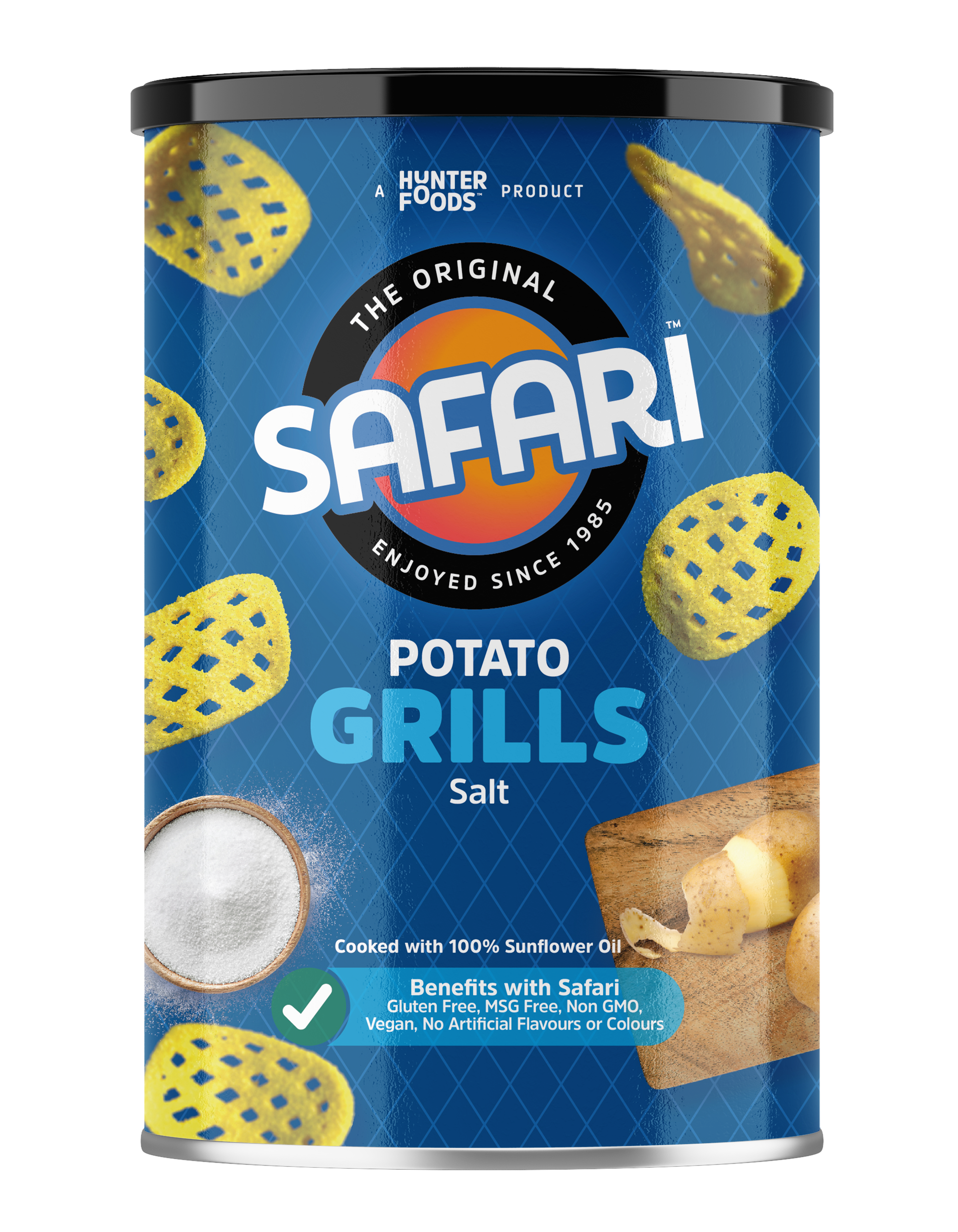 Safari Potato Grills - Salt 12 units per case 100 g