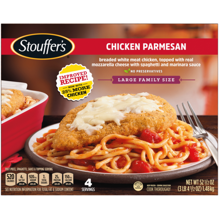 STOUFFER'S Chicken Parmesan (Large Family Size) 6 units per case 52.5 oz