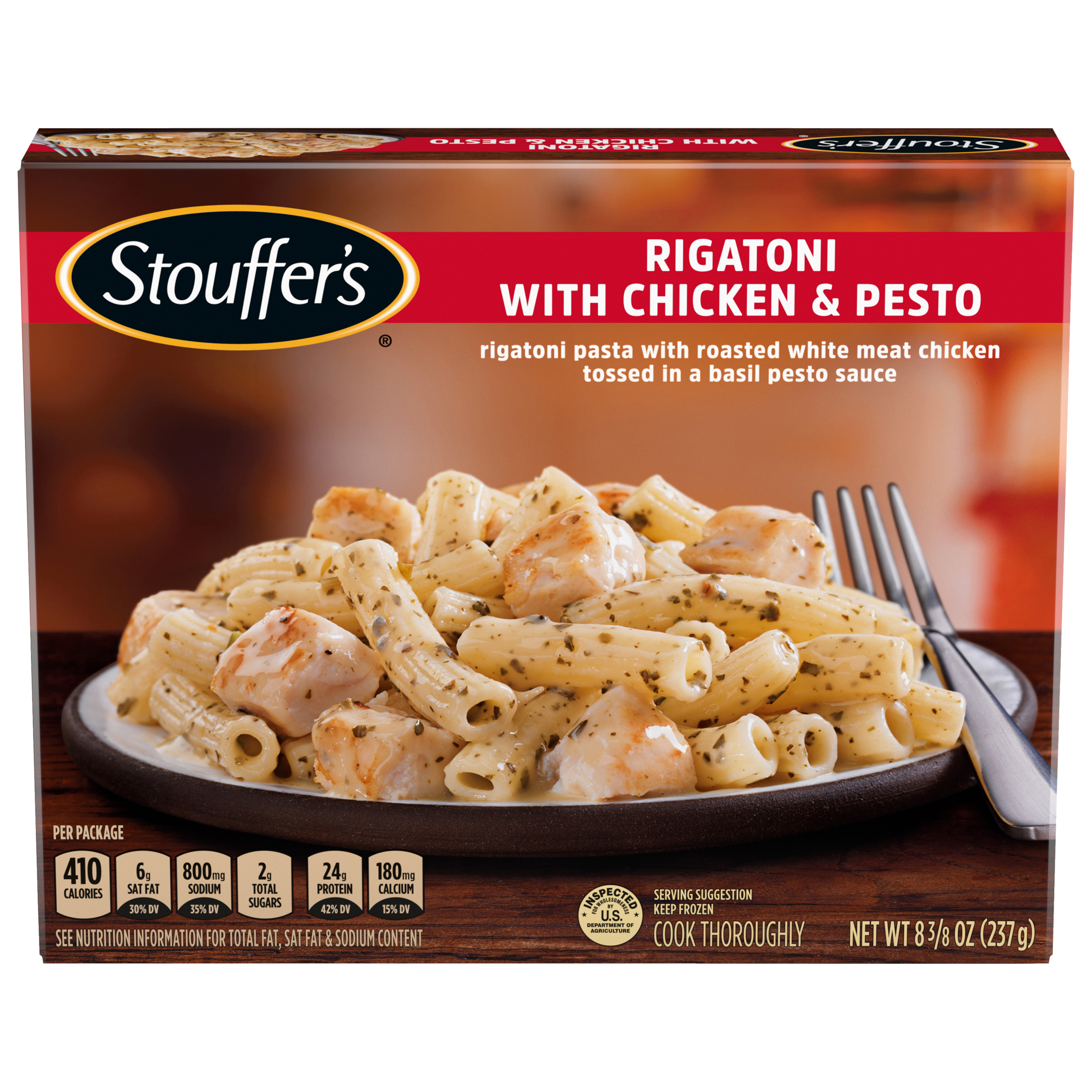 STOUFFER'S Rigatoni Pasta with Chicken and Pesto 12 units per case 8.4 oz