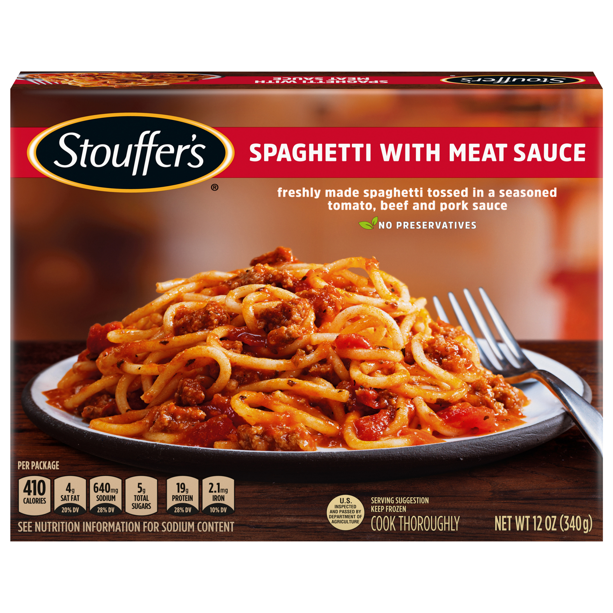 STOUFFER'S Spaghetti with Meat Sauce 12 units per case 12.0 oz