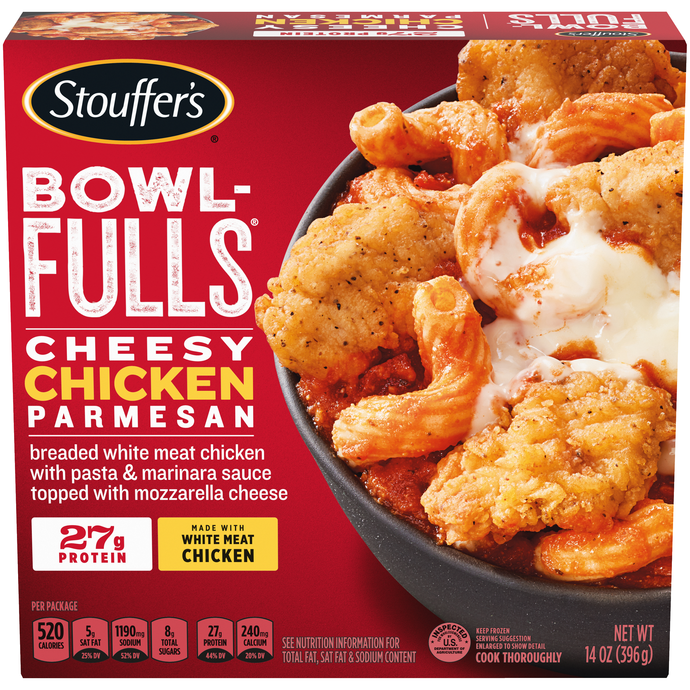 STOUFFER'S Bowl-Fulls Cheesy Chicken Parmesan 8 units per case 14.0 oz