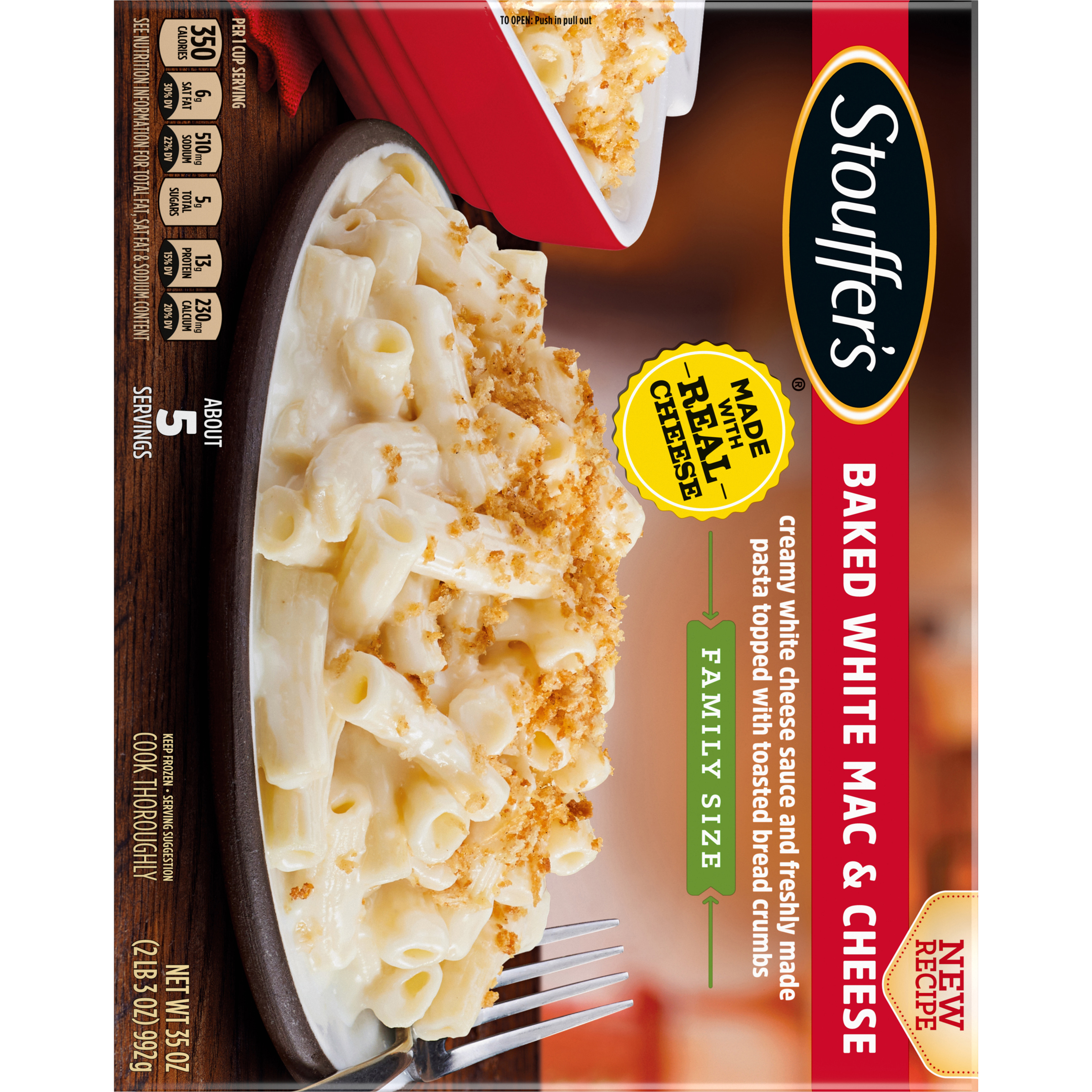 STOUFFER'S Baked White Mac & Cheese (Family Size) 6 units per case 35.0 oz