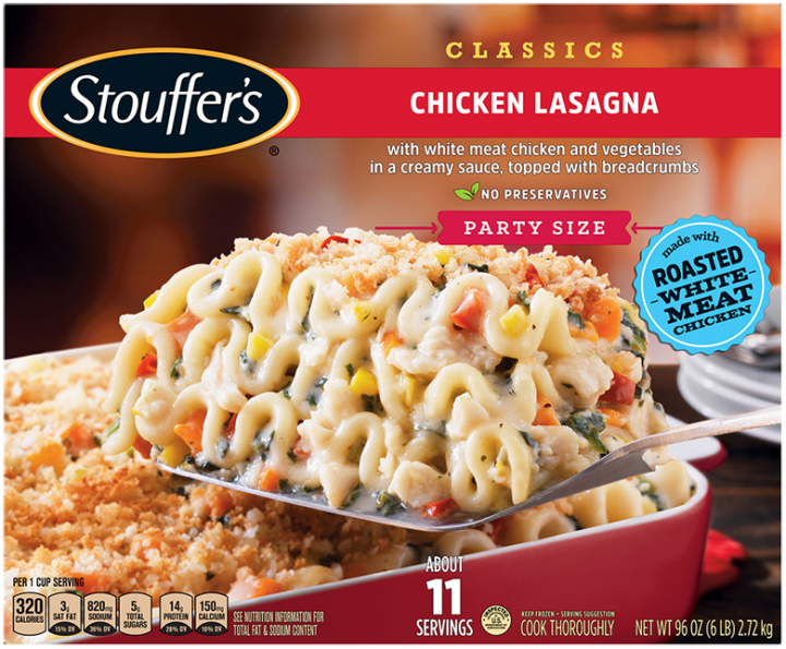 STOUFFER'S Chicken Lasagna (Party Size) 6 units per case 96.0 oz