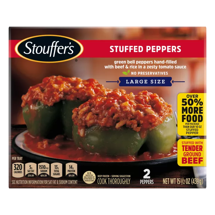 STOUFFER'S Stuffed Green Peppers (Large Size) 12 units per case 15.5 oz