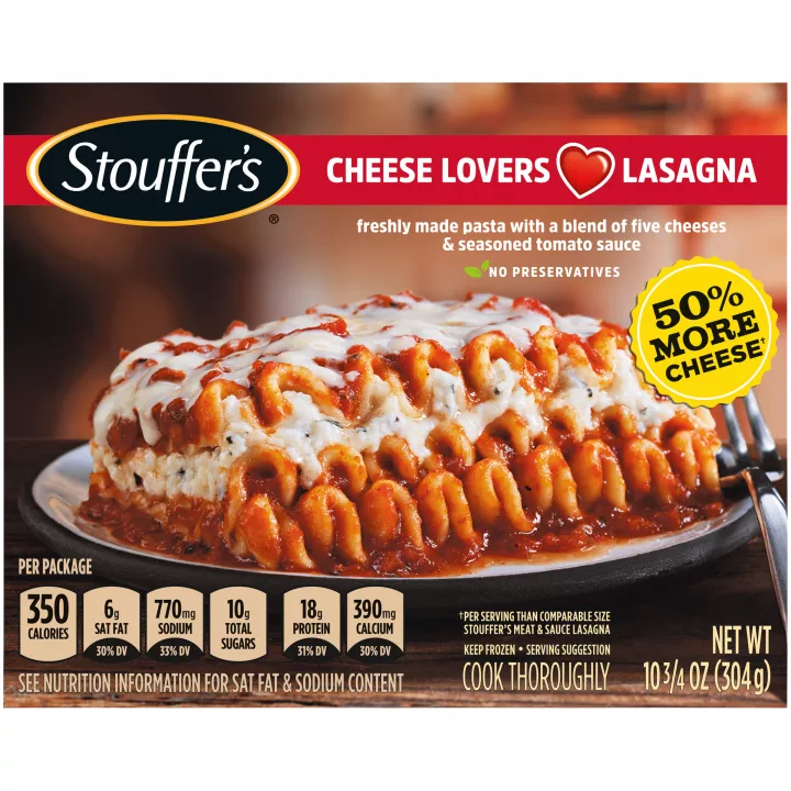 STOUFFER'S Cheese Lovers Lasagna 12 units per case 10.8 oz