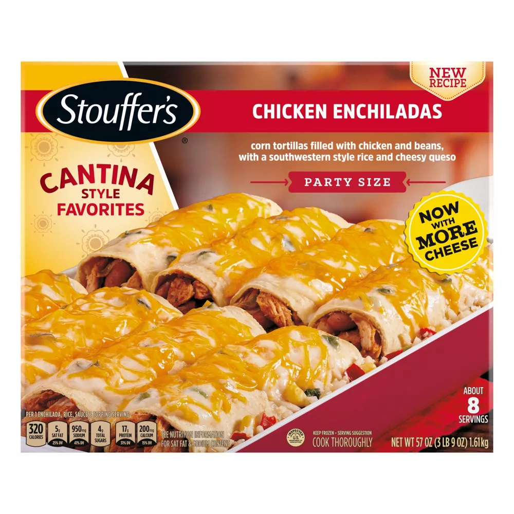 STOUFFER'S Chicken Enchiladas (Large Family Size) 6 units per case 57.0 oz