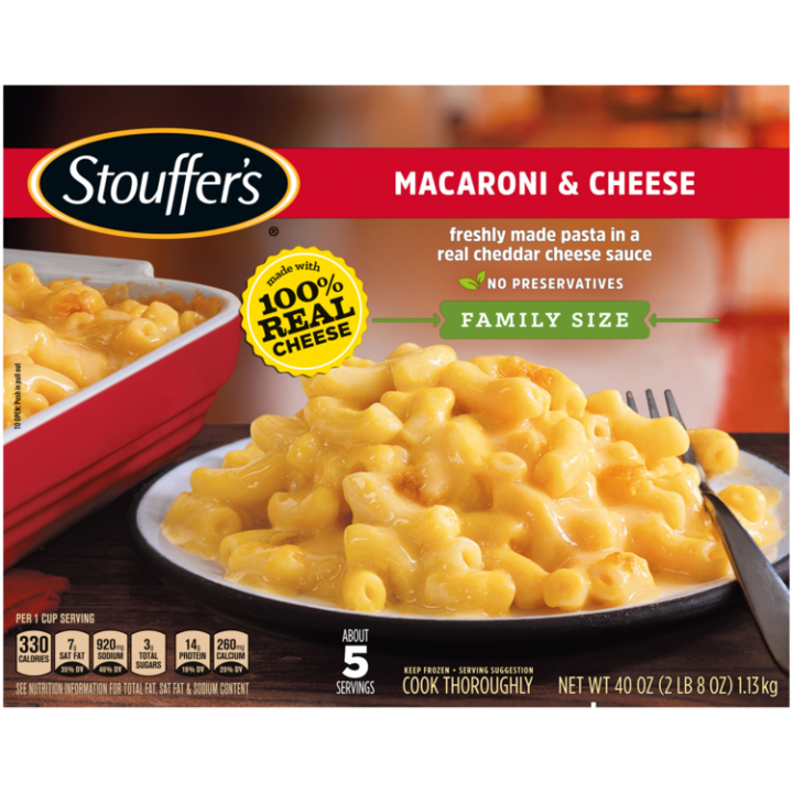 STOUFFER'S Macaroni & Cheese (Family Size) 6 units per case 40.0 oz