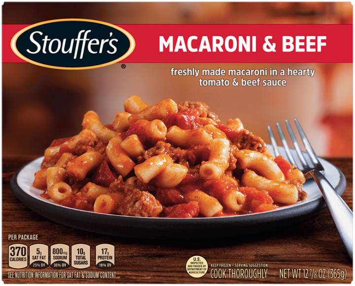 STOUFFER'S Macaroni & Beef 12 units per case 12.9 oz