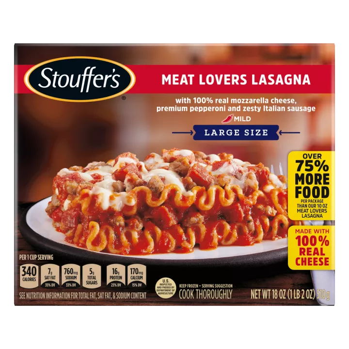 STOUFFER'S Meat Lovers Lasagna (Large Size) 12 units per case 18.0 oz