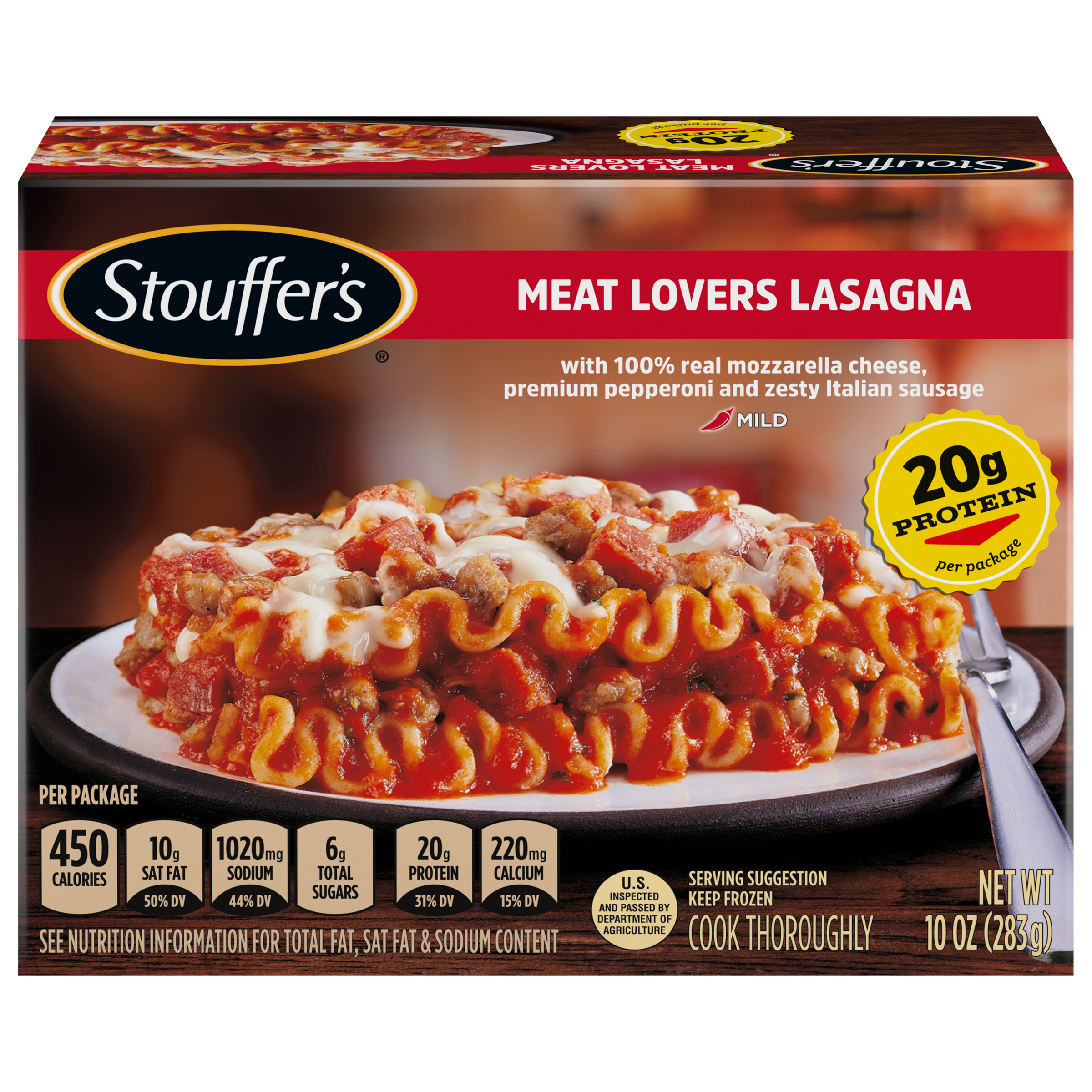 STOUFFER'S Meat Lovers Lasagna 12 units per case 10.0 oz