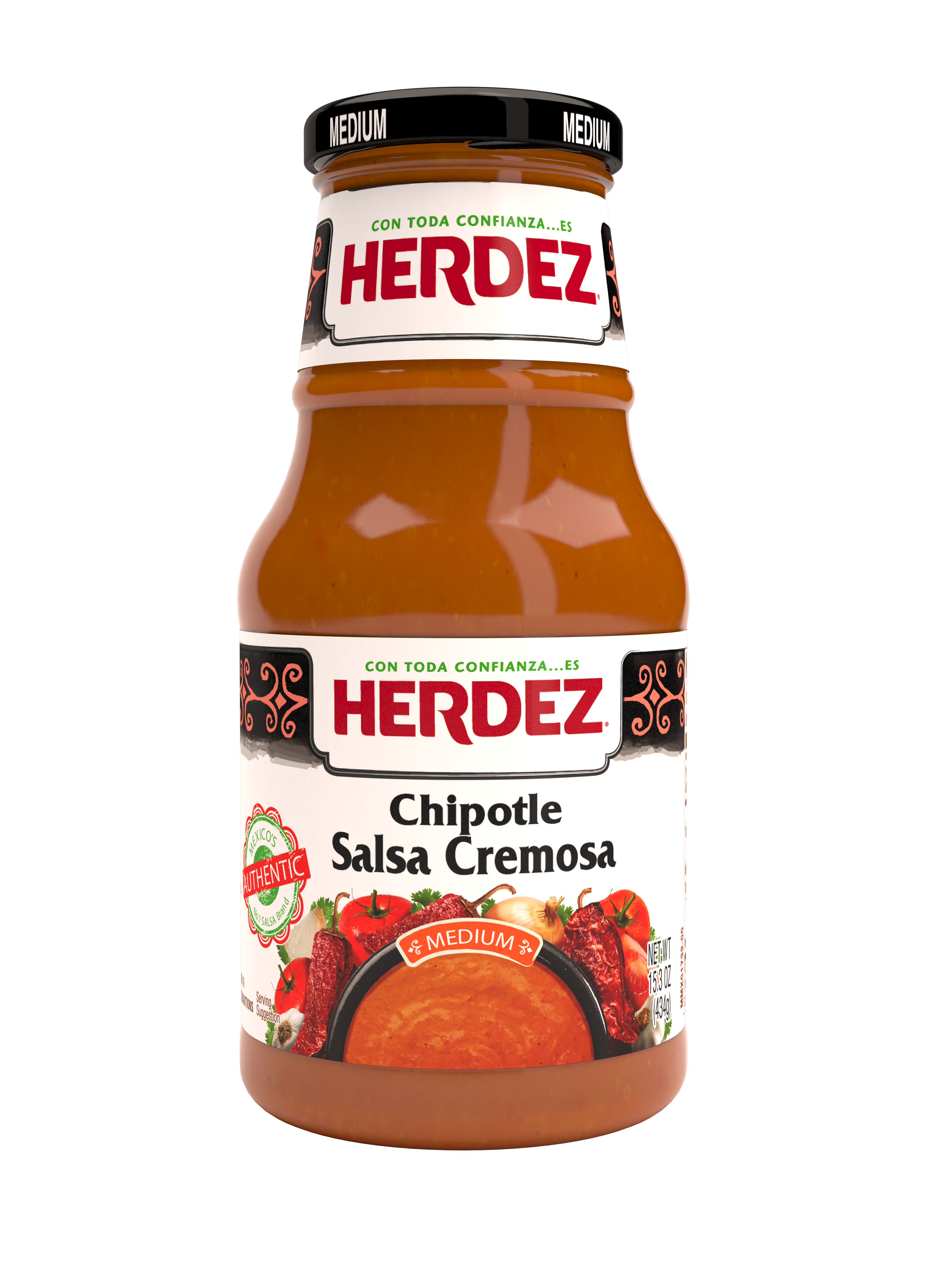 HERDEZ Chipotle Sauce Creamy 6 units per case 434 g