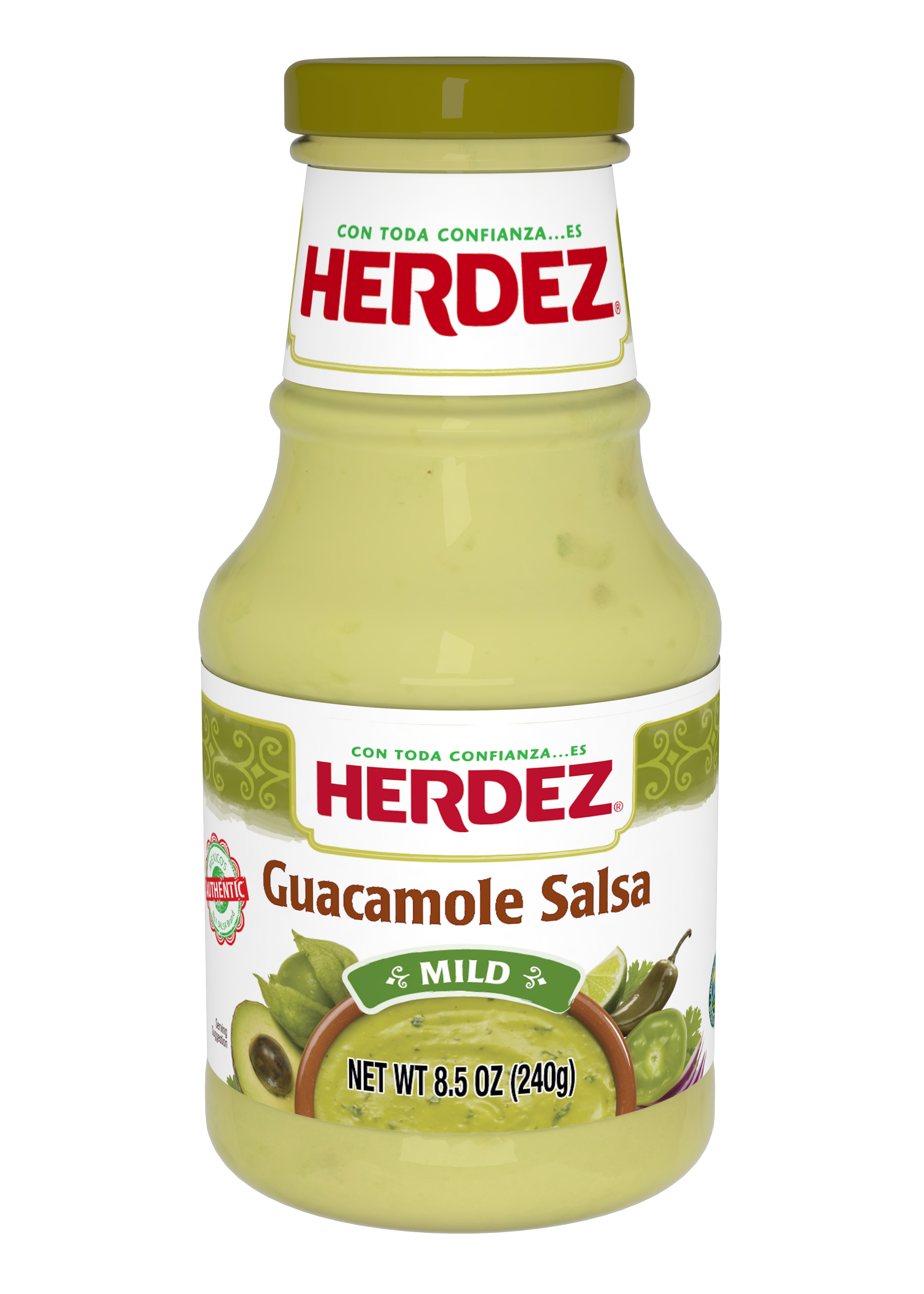 HERDEZ Guacamole Sauce Mild 6 units per case 240 g