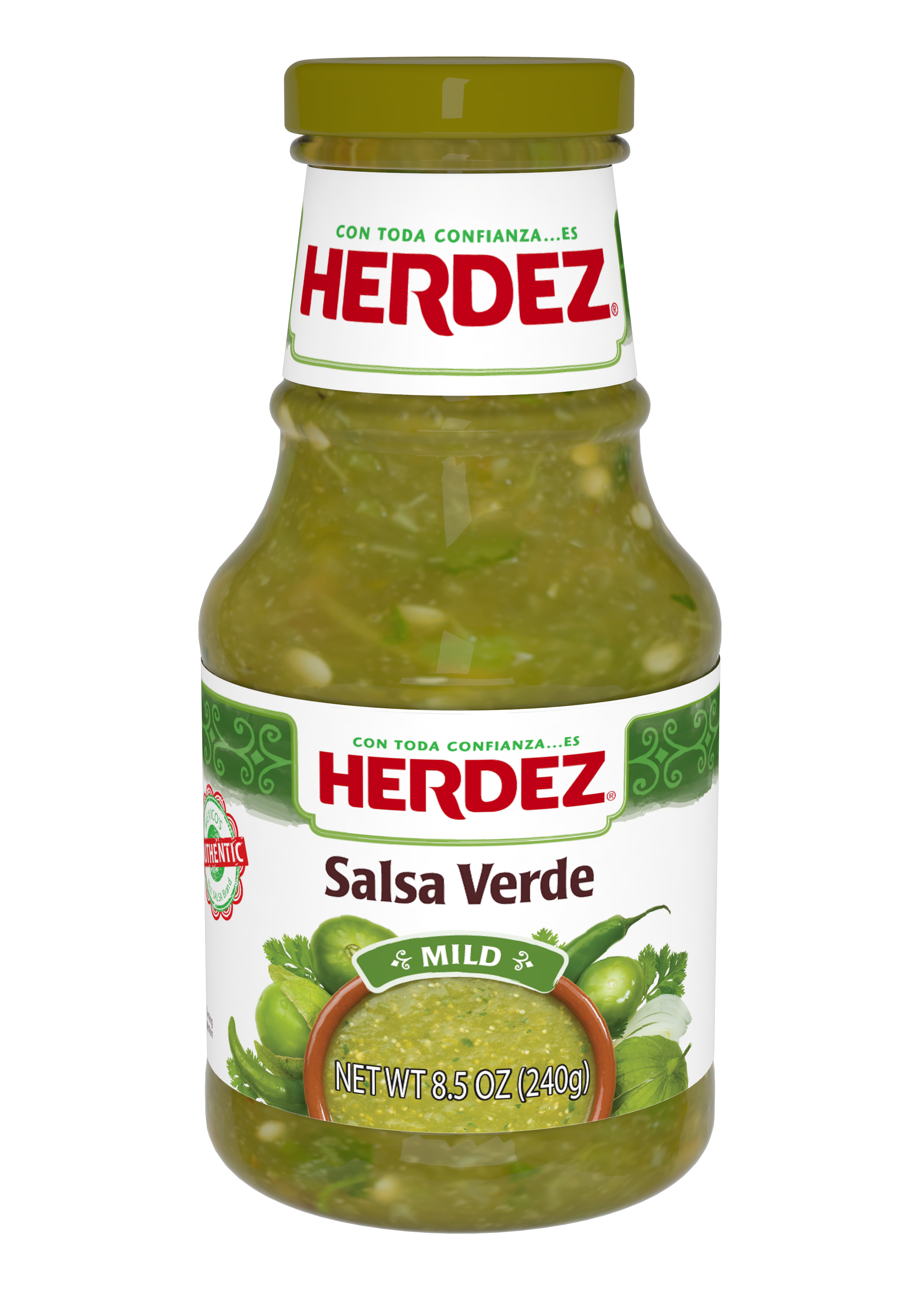 HERDEZ Green Sauce Mild 6 units per case 240 g