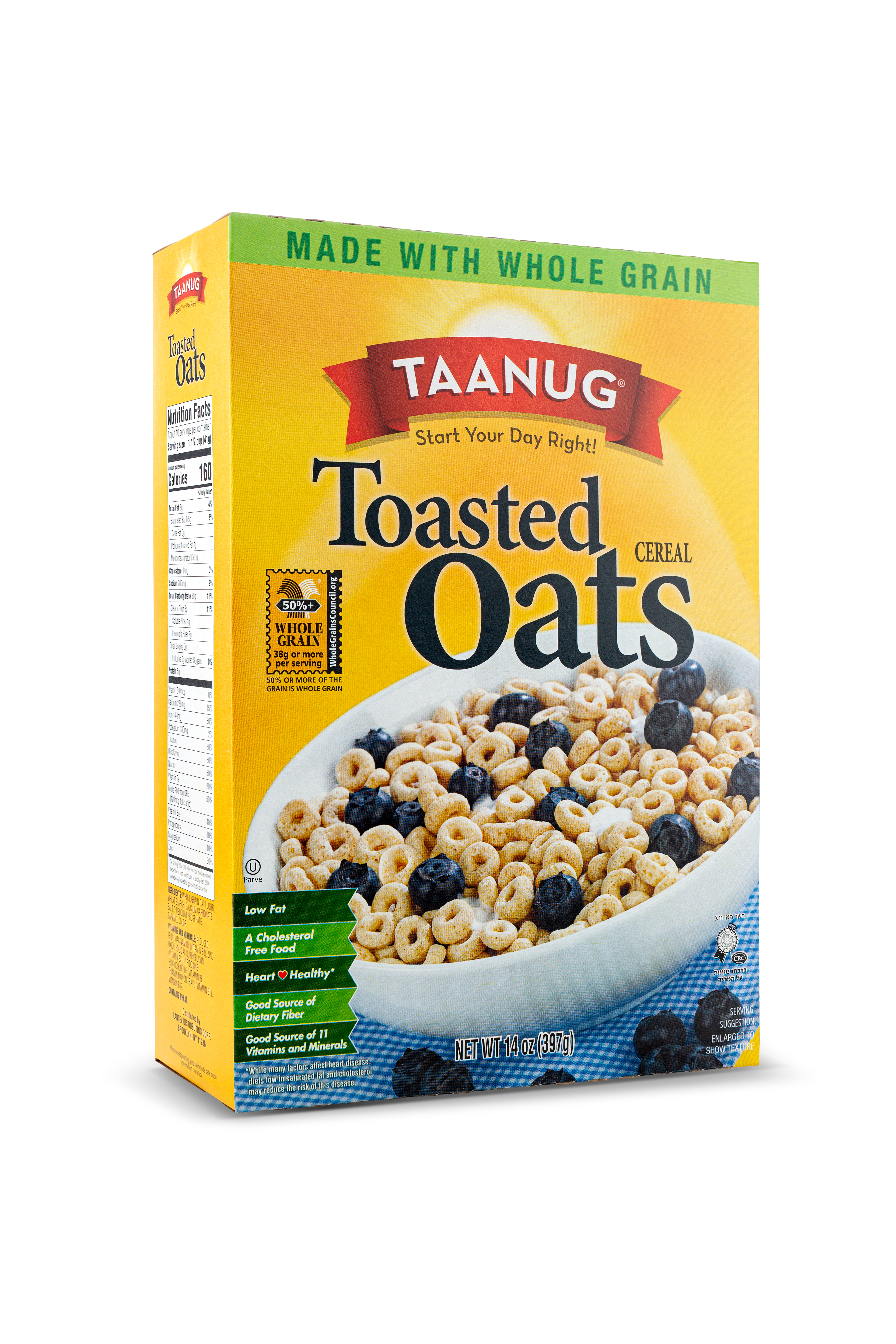 Taanug Toasted Oats Cereal 12 units per case 14.0 oz