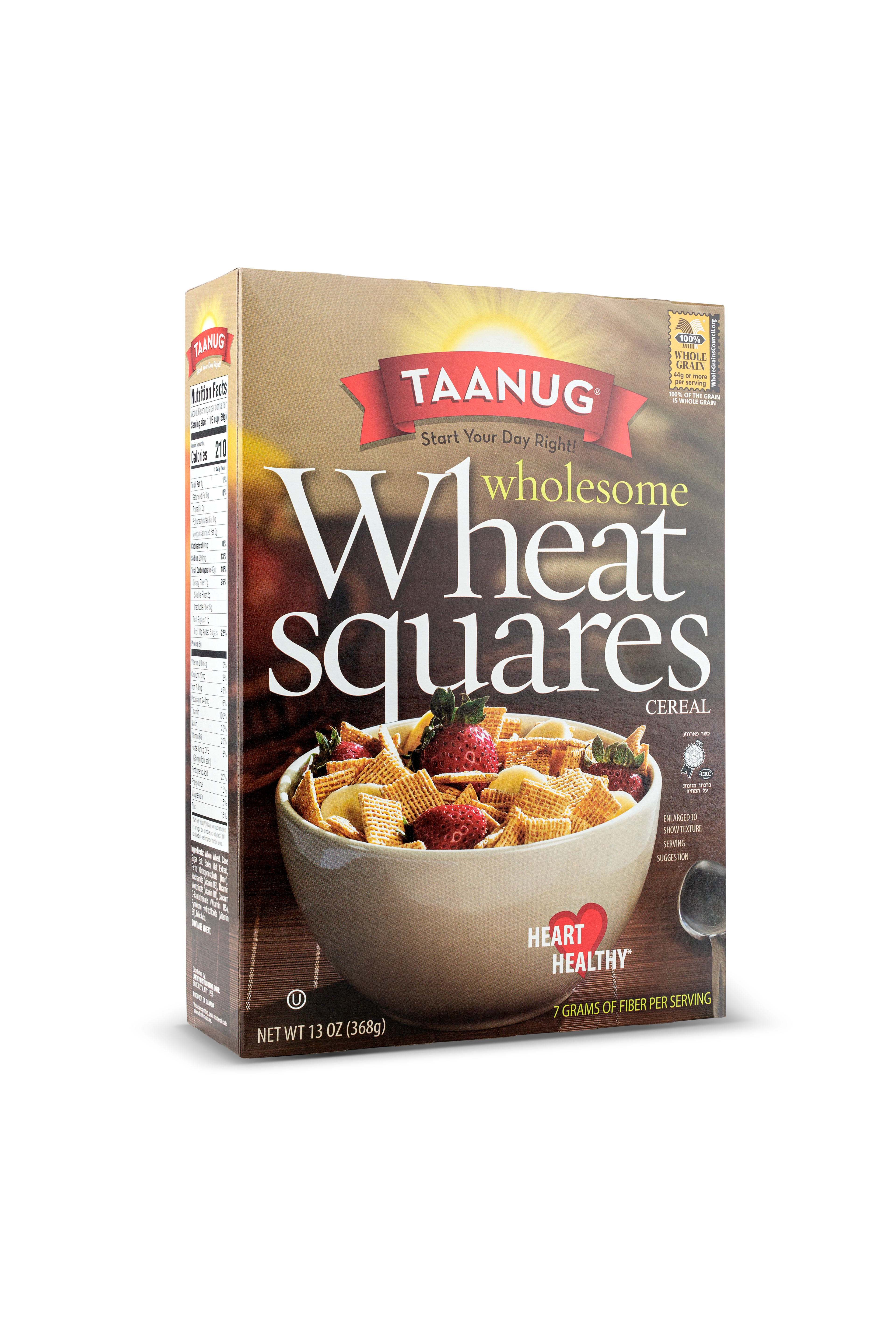 Taanug Wholesome Wheat Squares 12 units per case 13.0 oz