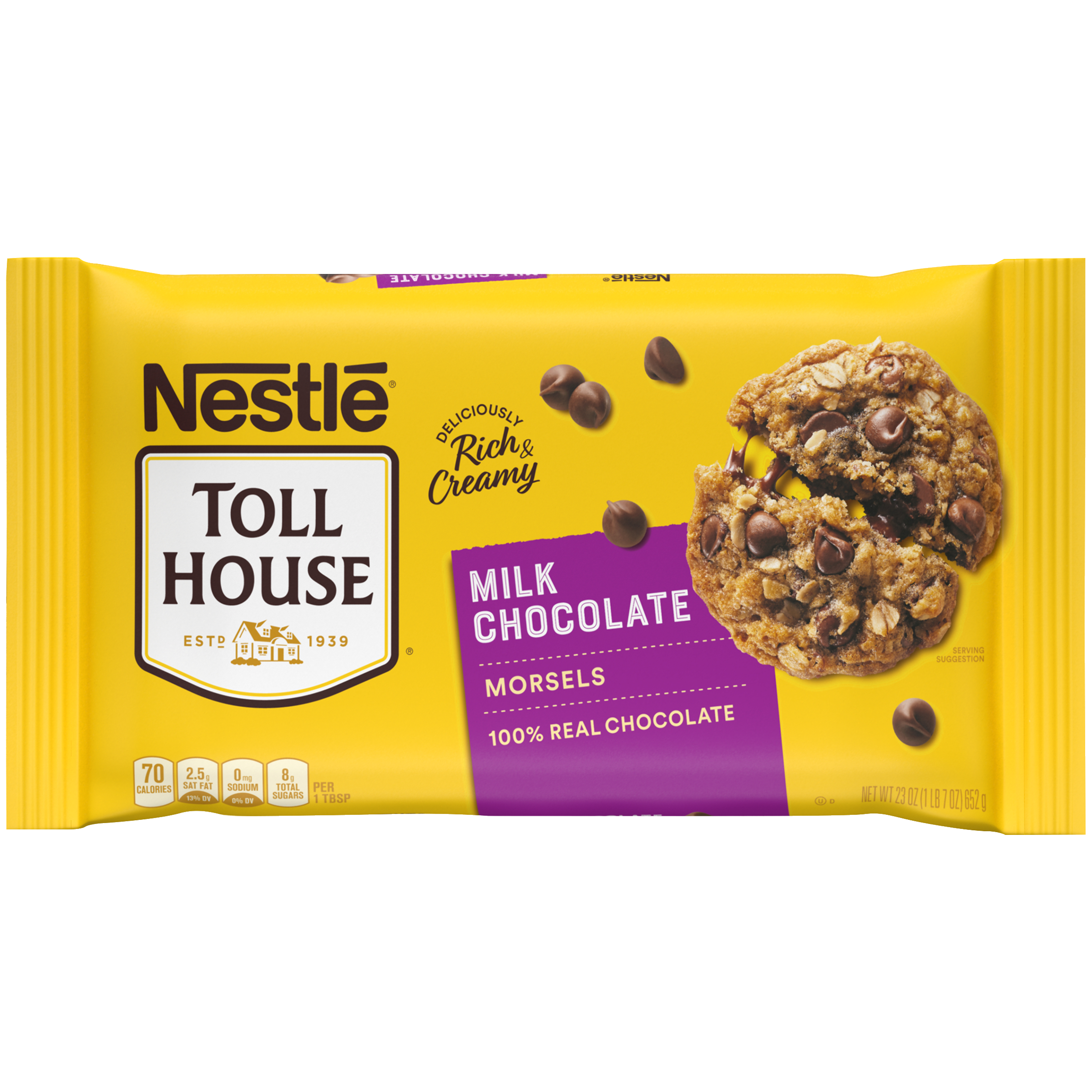 TOLL HOUSE Milk Chocolate Morsels 12 units per case 23.0 oz