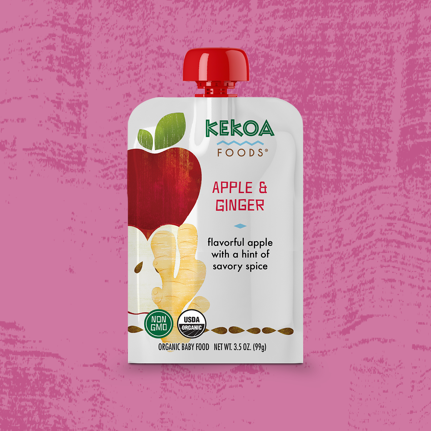 Kekoa Foods - Apple and Ginger 6 innerpacks per case 3.5 oz