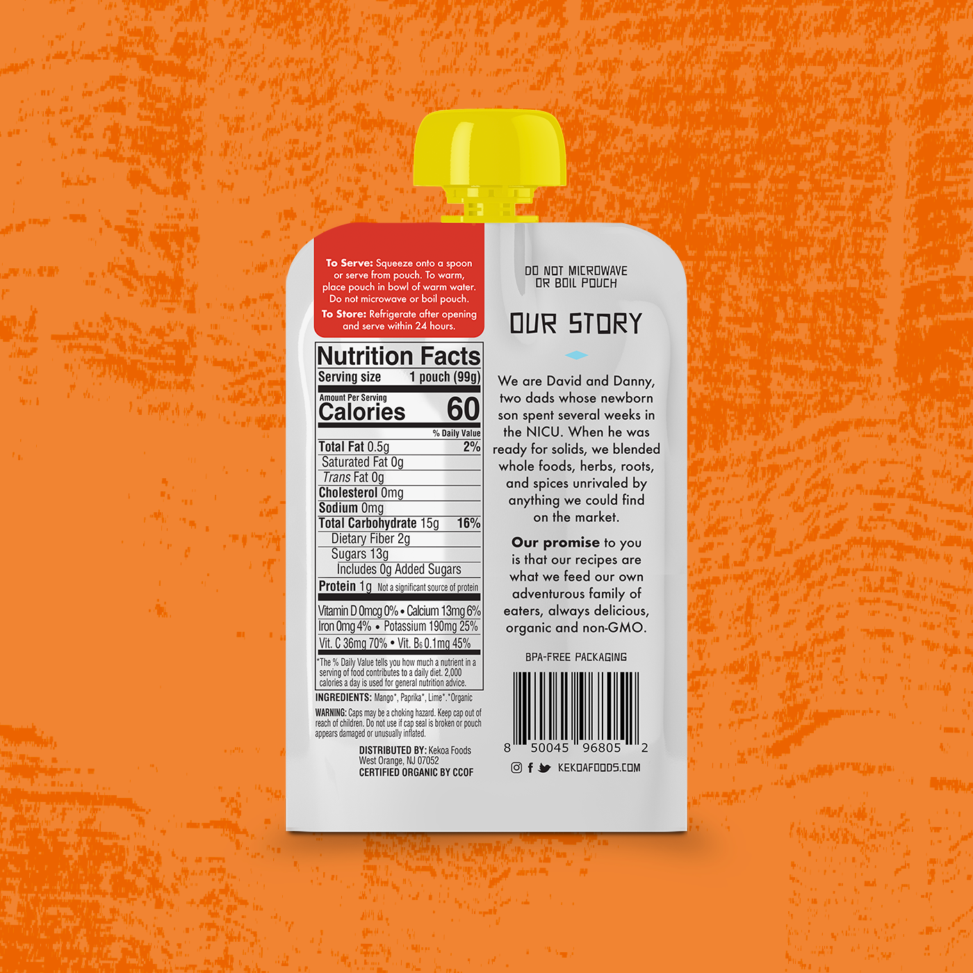 Kekoa Foods - Mango Paprika 6 innerpacks per case 3.5 oz