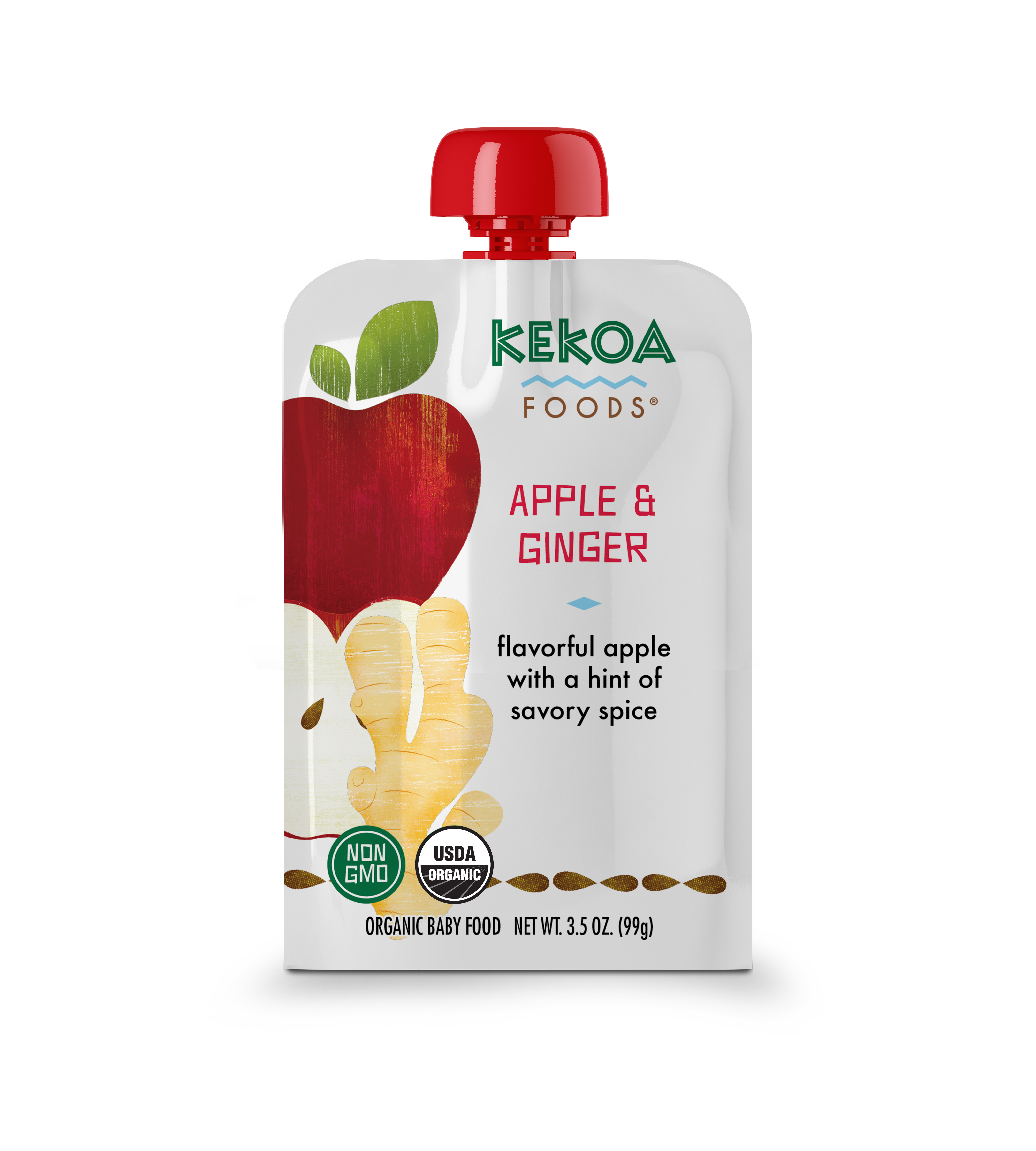 Kekoa Foods - Apple and Ginger 12 innerpacks per case 3.5 oz