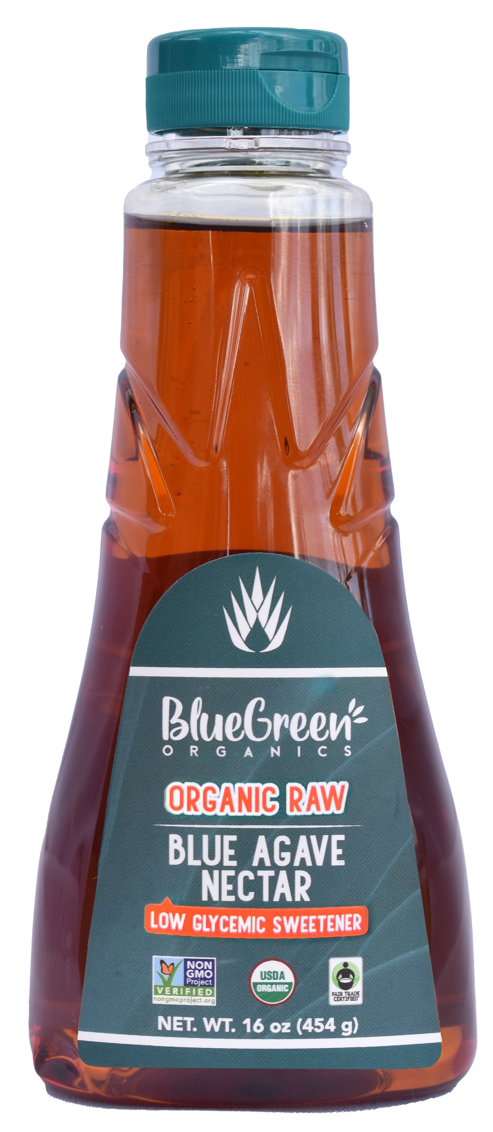 Blue Green Organics  Raw Blue Agave Nectar 16 oz 6 units per case 16.1 oz
