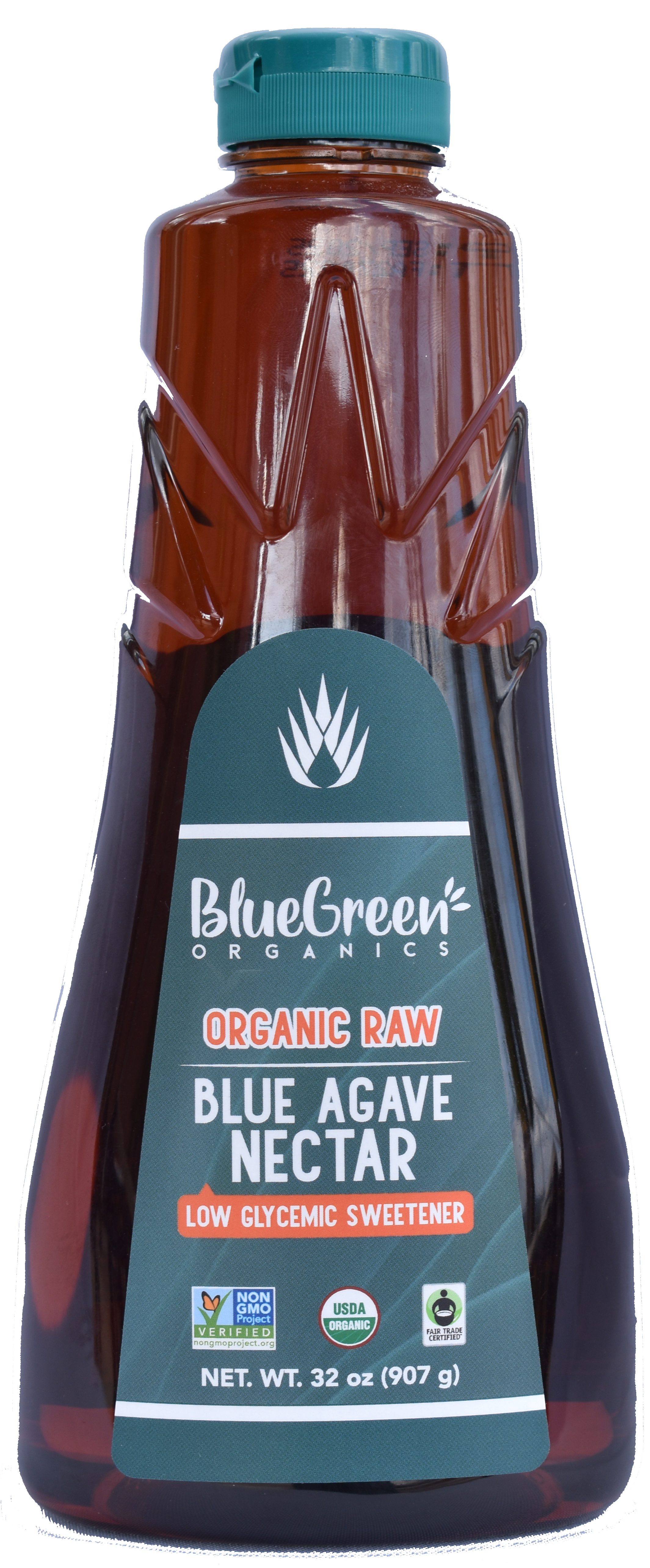 Blue Green Organics  Raw Blue Agave Nectar 32 oz 6 units per case 32.1 oz