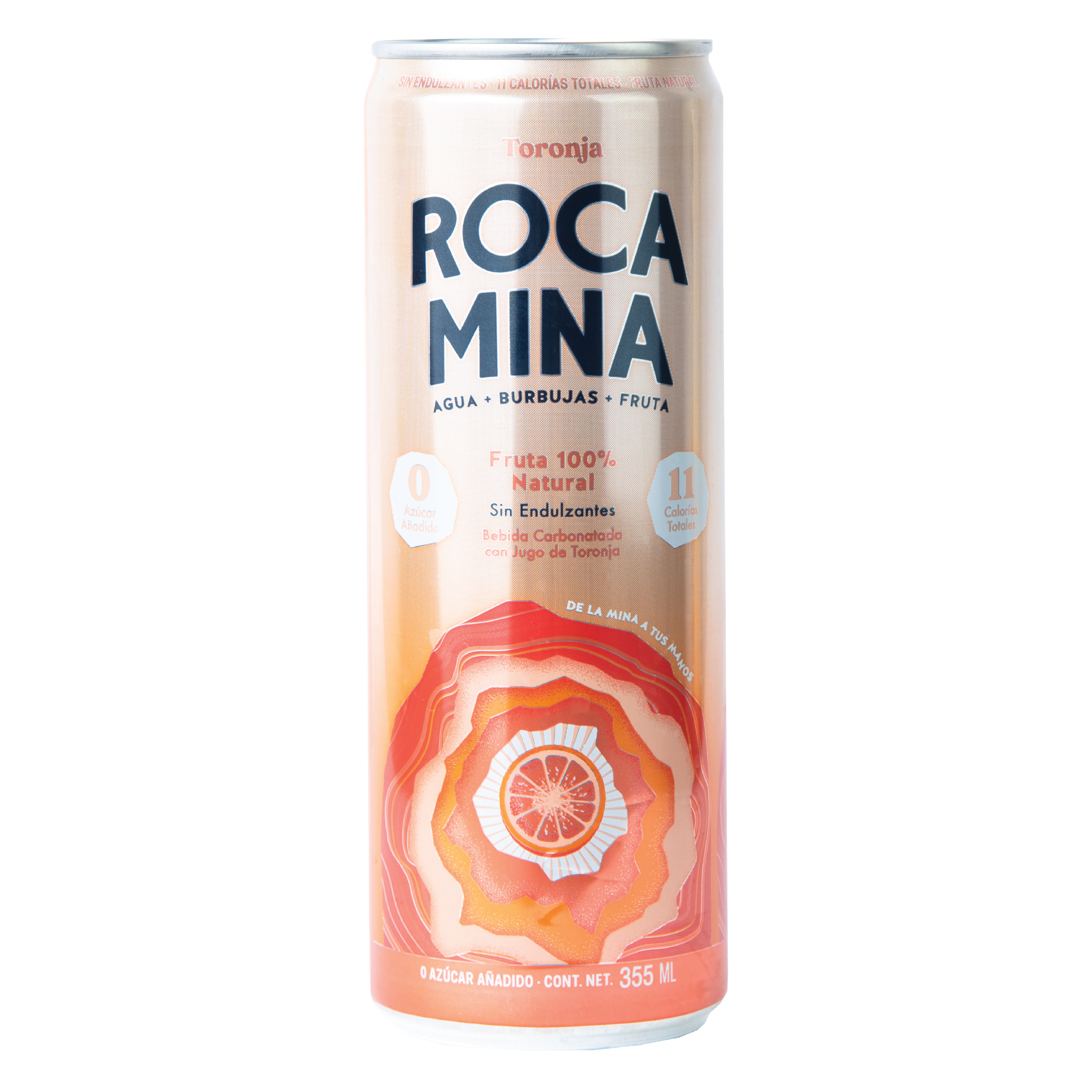 ROCA MINA Grapefruit Sparkling Water 12 units per case 355 mL