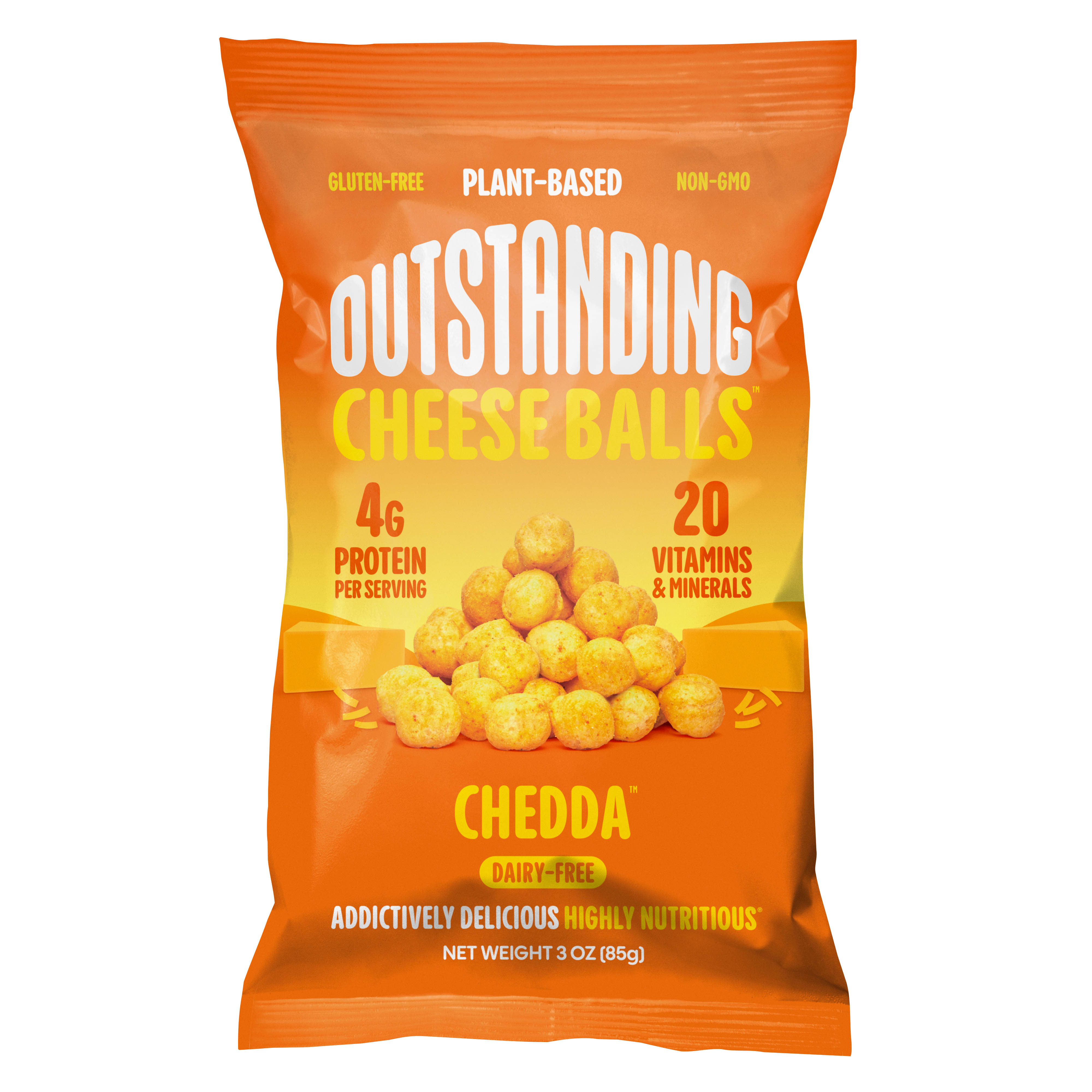 Outstanding Foods - Outstanding Cheese Balls, Chedda 8 units per case 3.0 oz