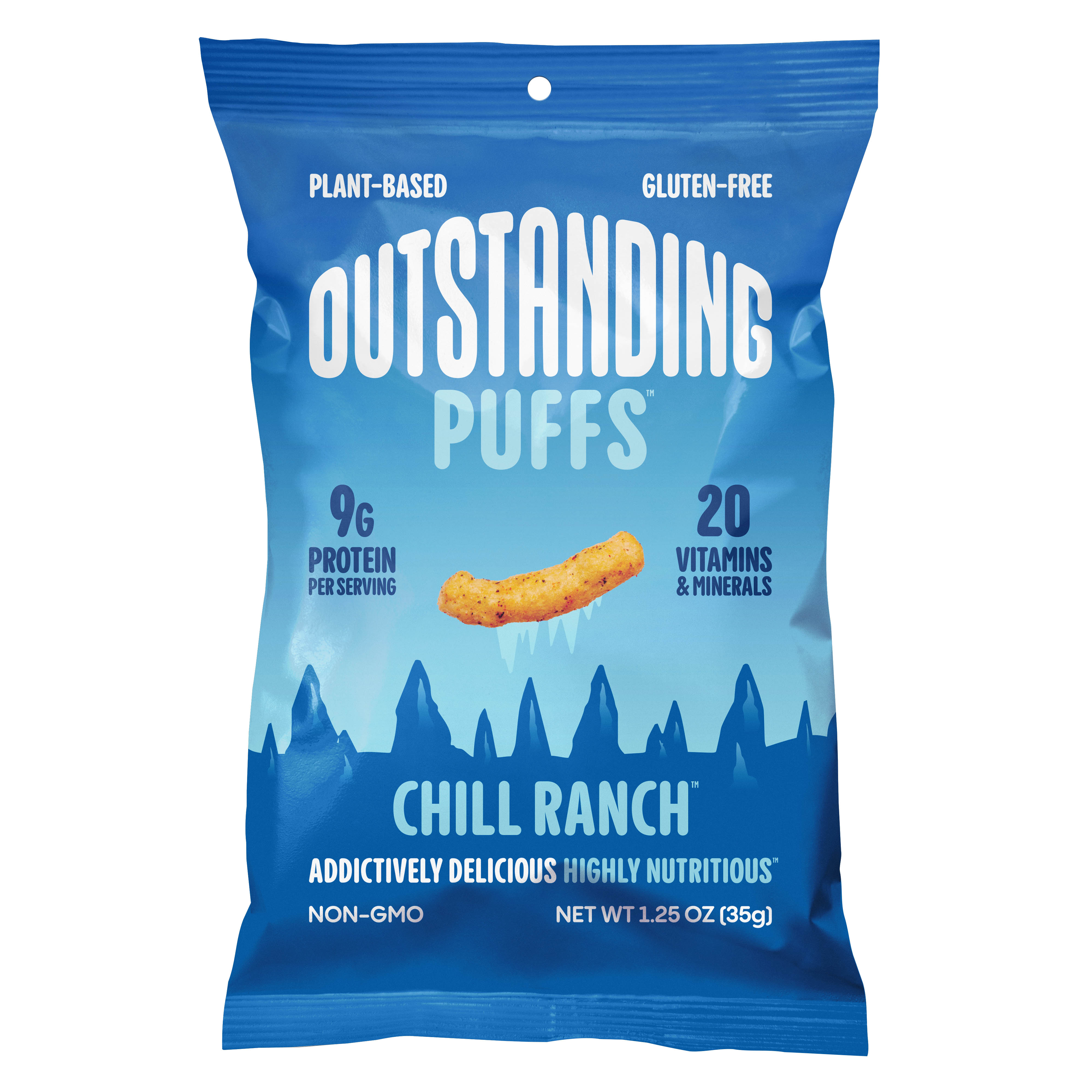 Outstanding Foods - Outstanding Puffs, Chill Ranch, Snack Size 8 units per case 1.3 oz