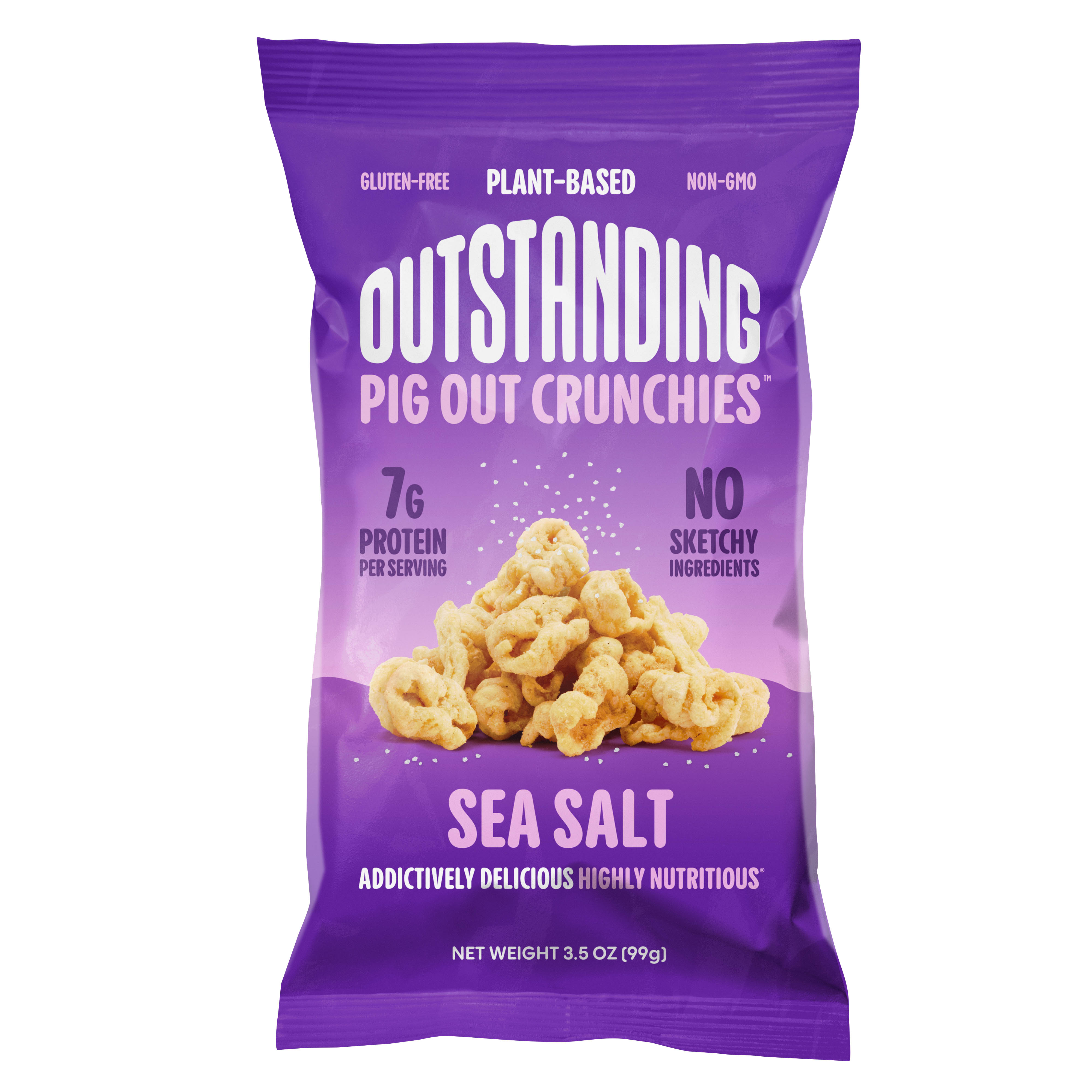 Outstanding Foods - Outstanding Pig Out Crunchies, Sea Salt 12 units per case 3.5 oz