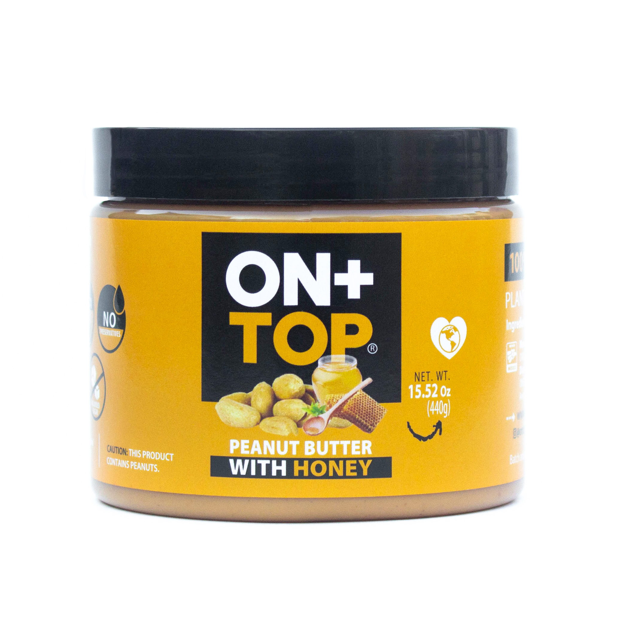 ON+TOP  Peanut Butter with Honey 6 units per case 440 g