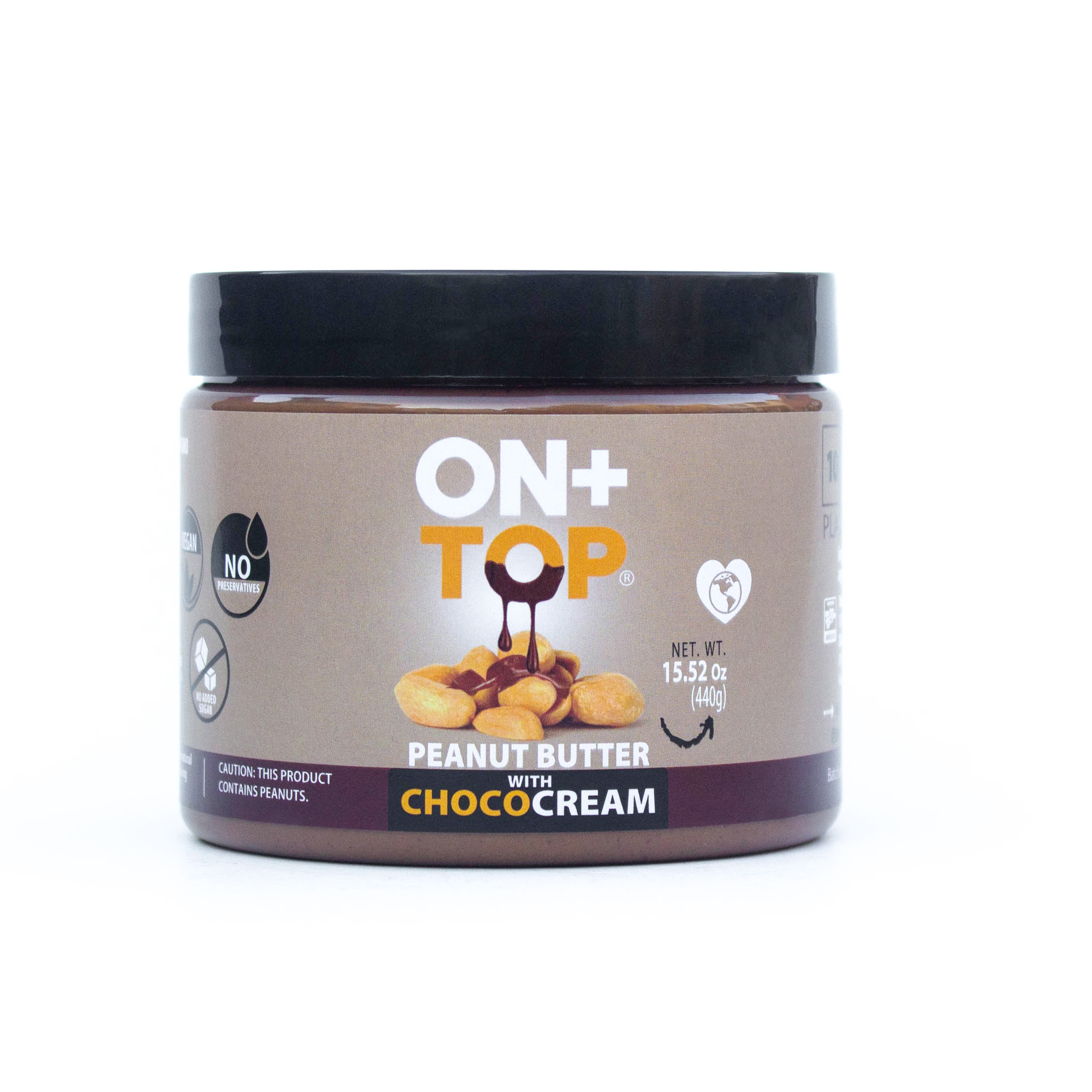 ON+TOP Chococream Peanut Butter 6 units per case 440 g