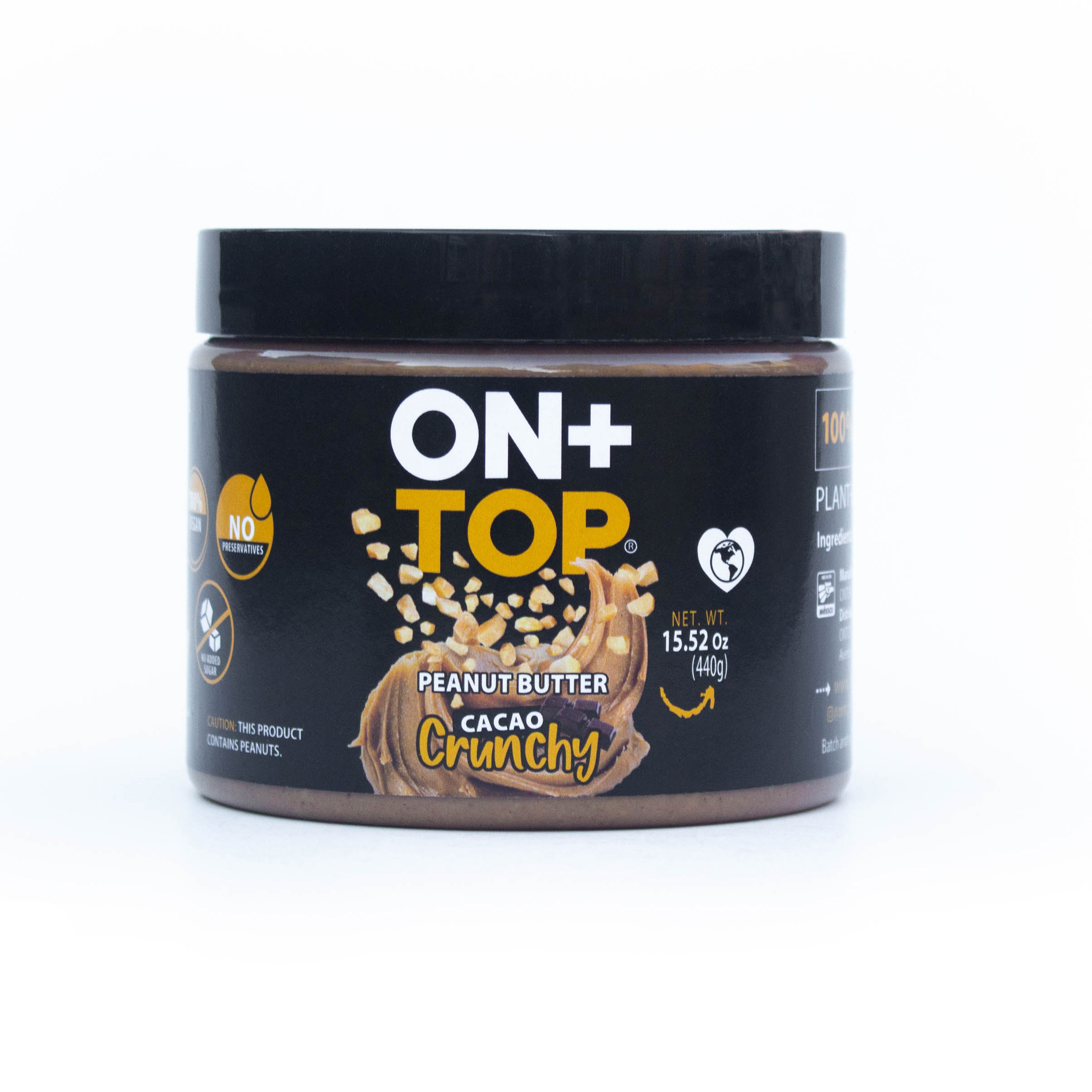 ON+TOP Peanut Butter Cacao Crunchy 6 units per case 440 g