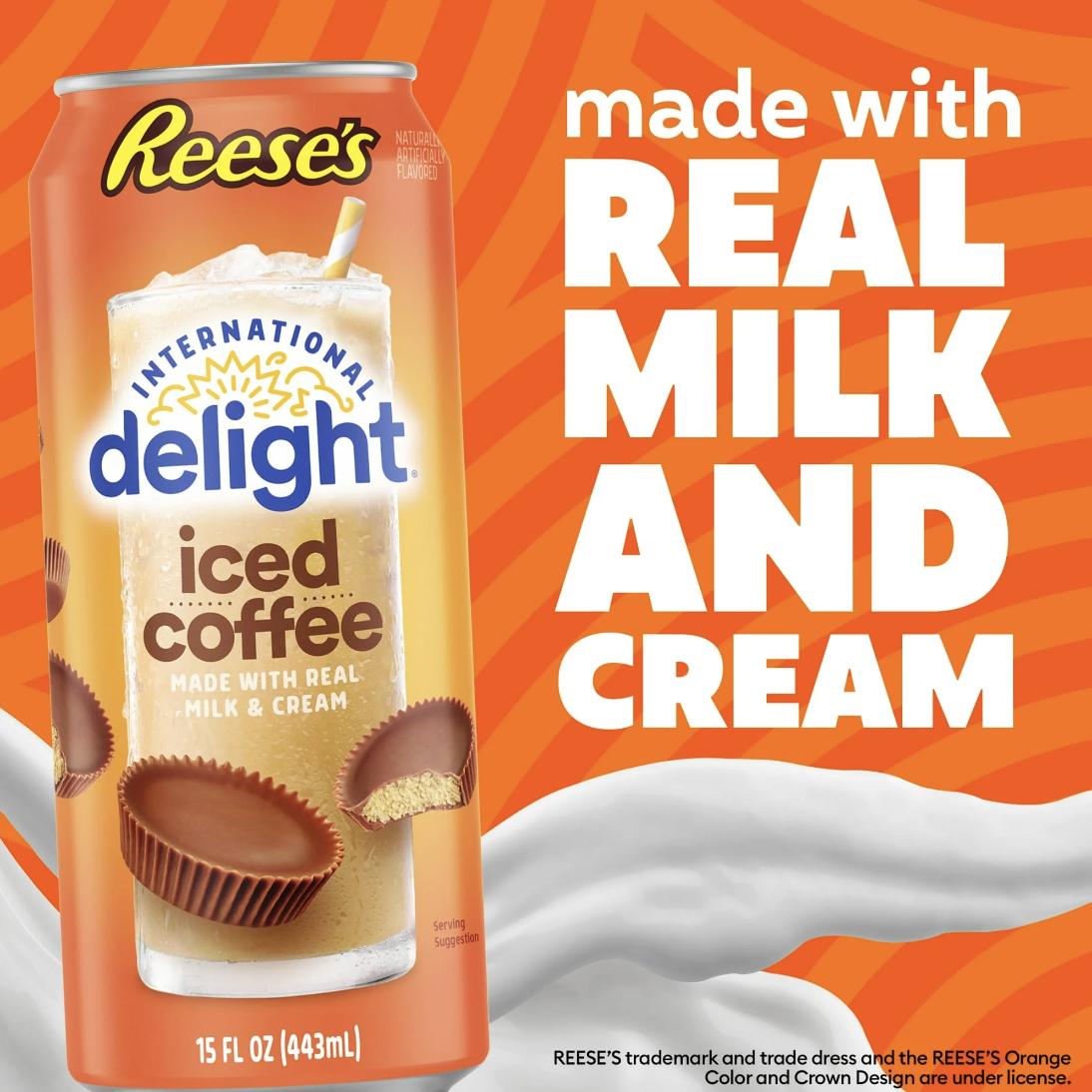 International Delight Iced Coffee, Reese's 12 units per case 15.0 fl Product Label