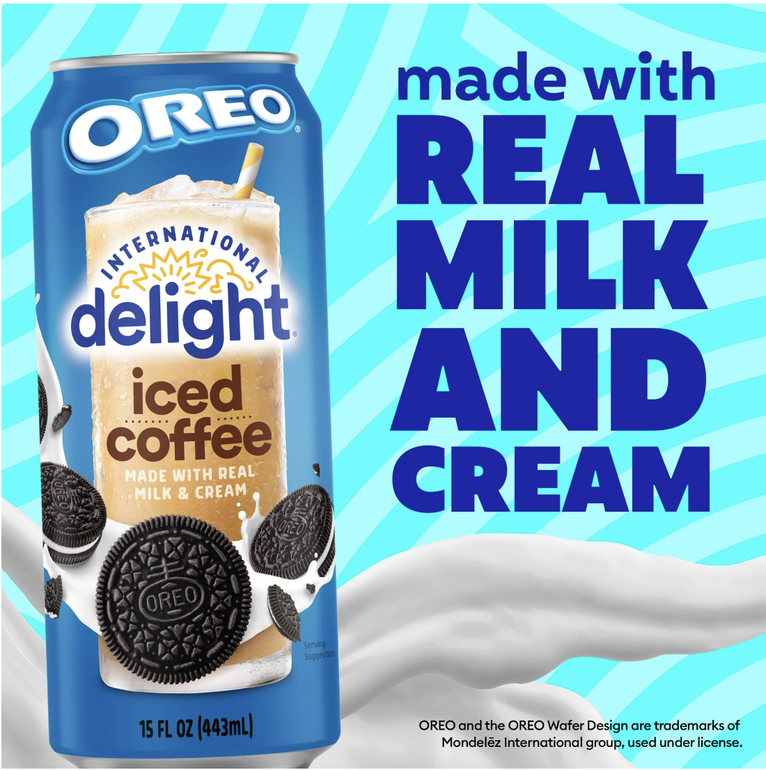 International Delight Iced Coffee, Oreo 12 units per case 15.0 fl Product Label