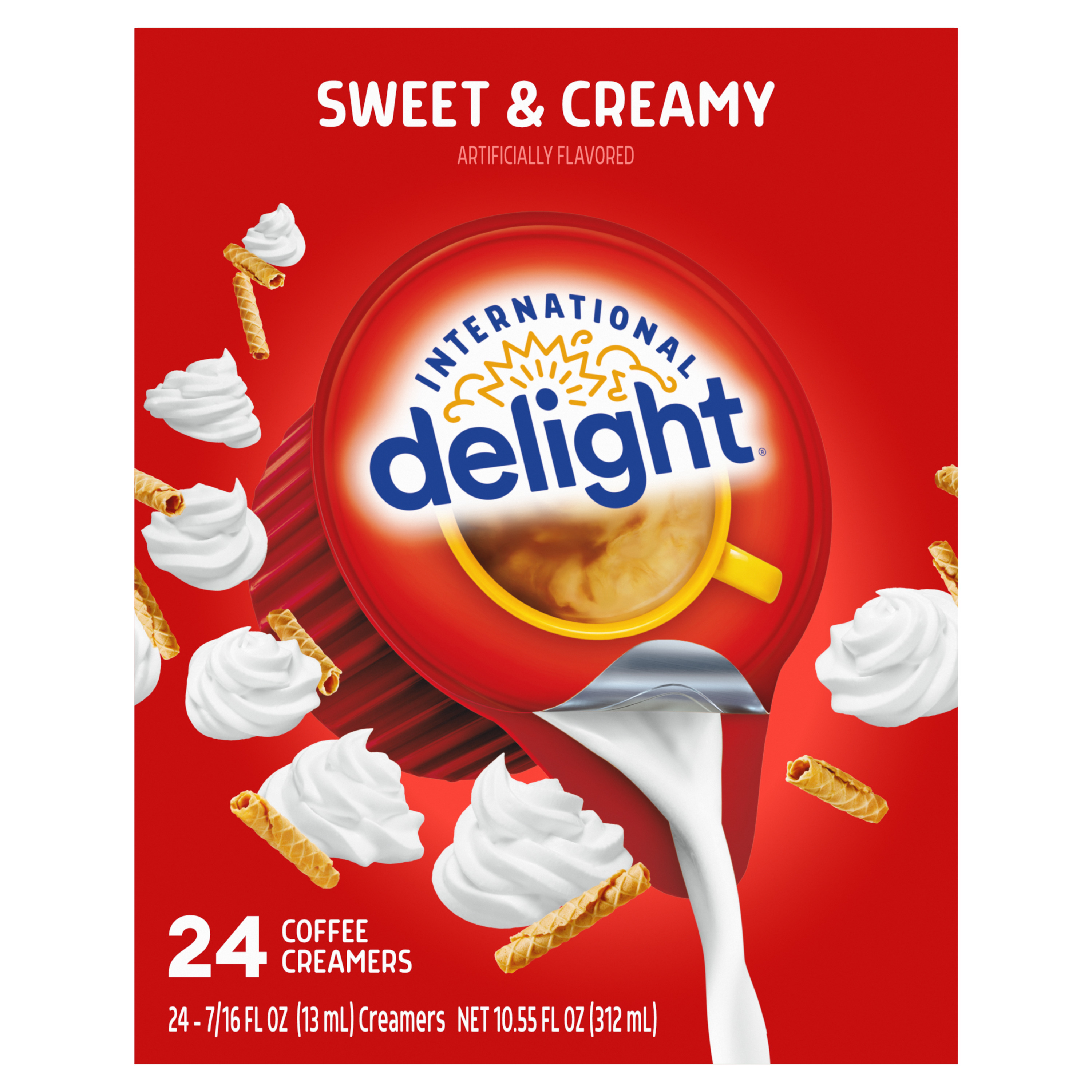 International Delight Coffee Creamer, Sweet & Creamy 6 units per case 10.6 fl