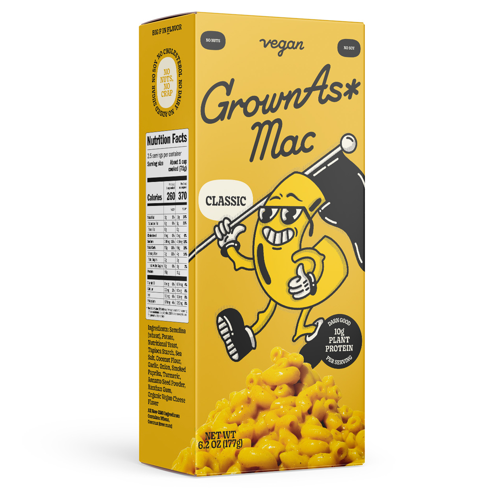 GrownAs* Foods Classic Mac & Cheese 10 units per case 6.2 oz