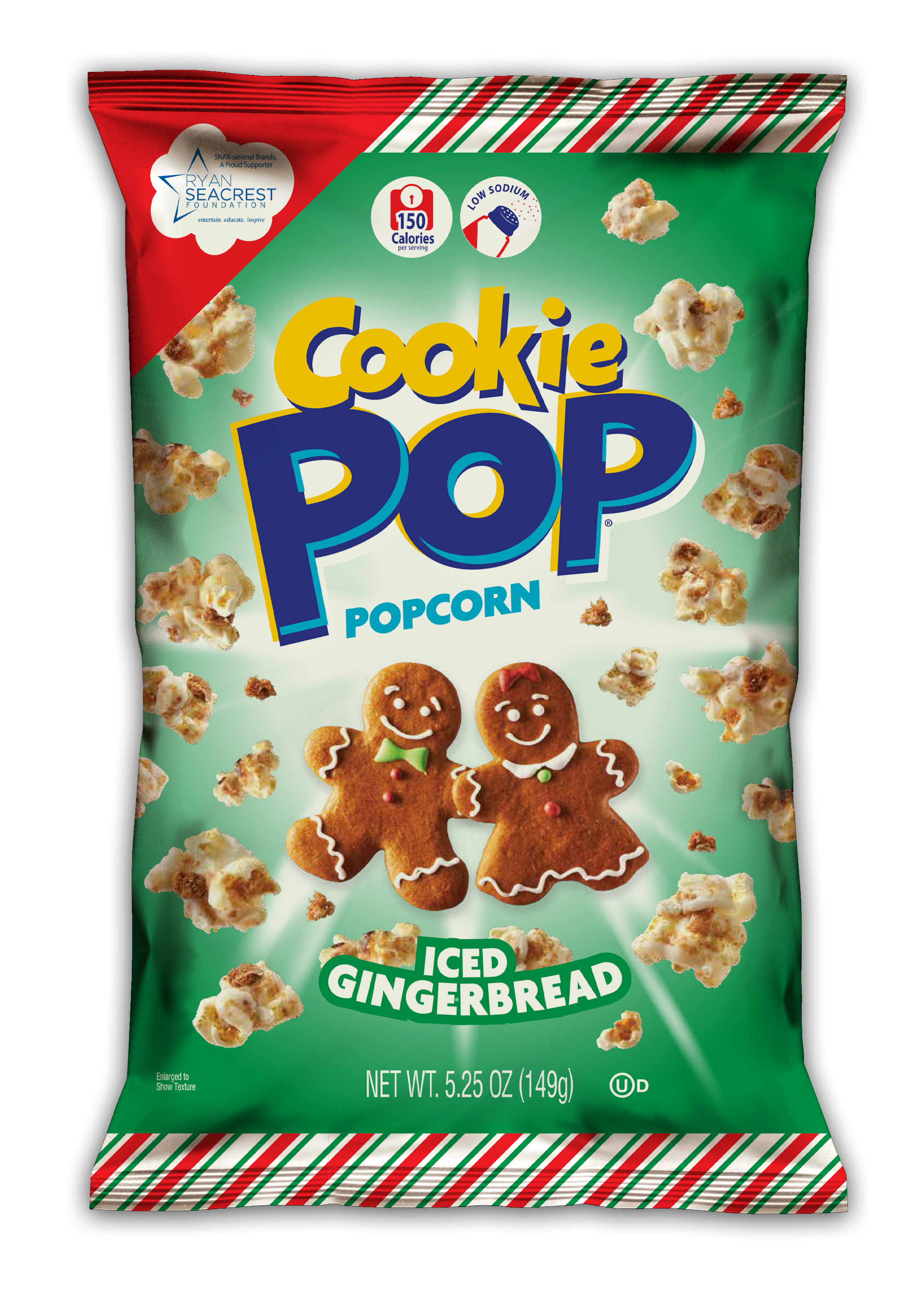 Cookie Pop Gingerbread SEASONAL Popcorn 12 units per case 5.3 oz