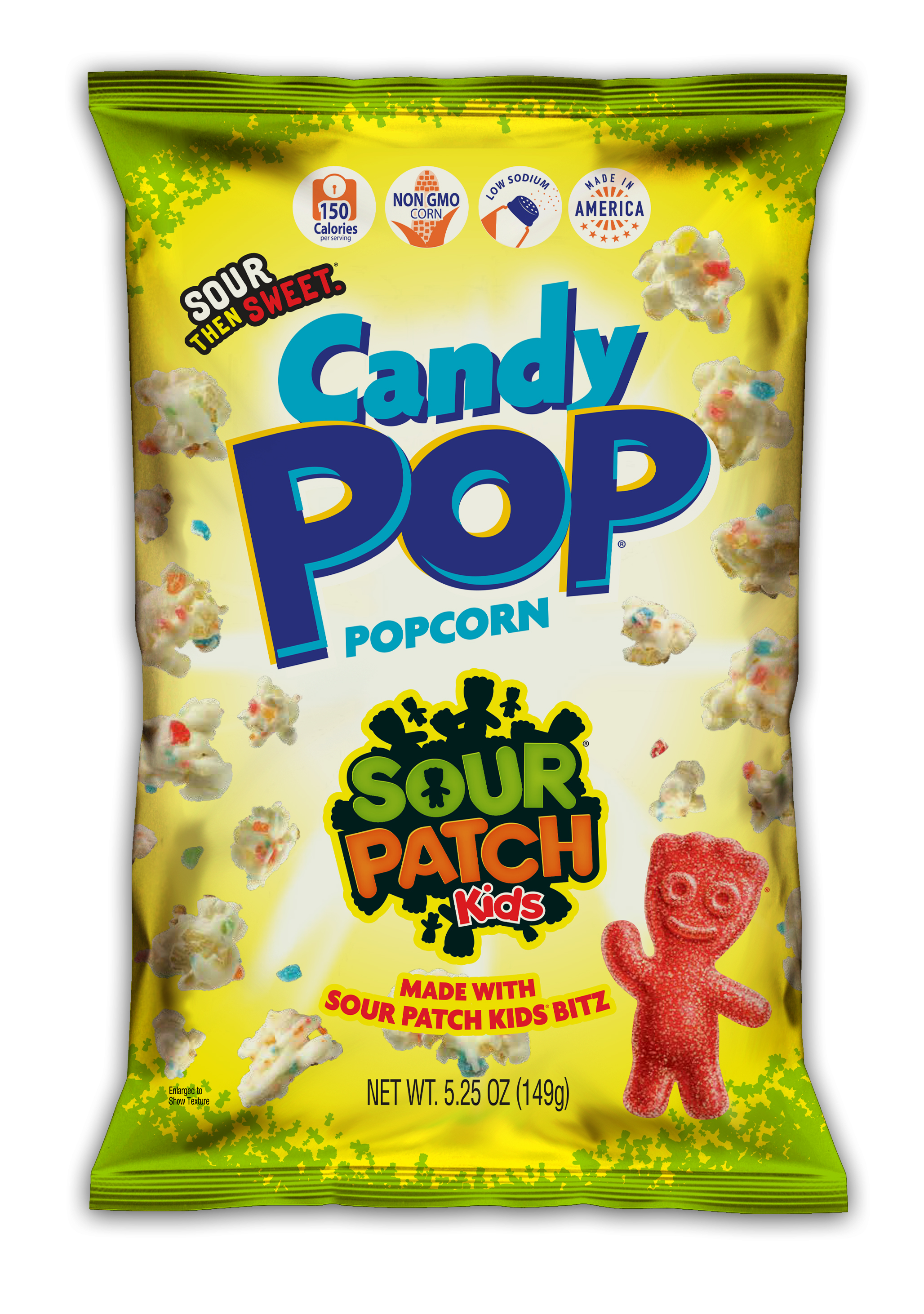 Candy Pop Sour Patch Kids Popcorn 12 units per case 5.3 oz