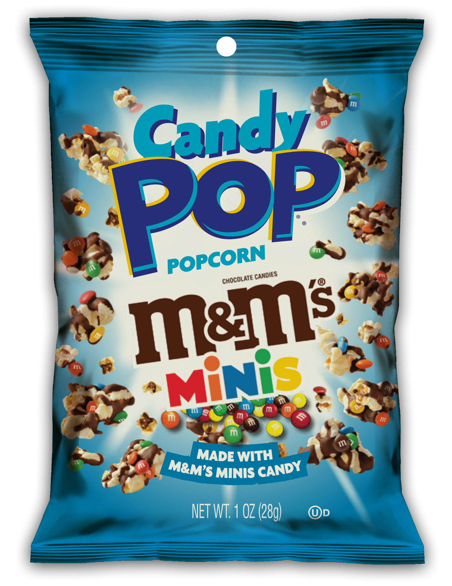 Candy Pop m&m Minis Popcorn 6 innerpacks per case 1.0 oz