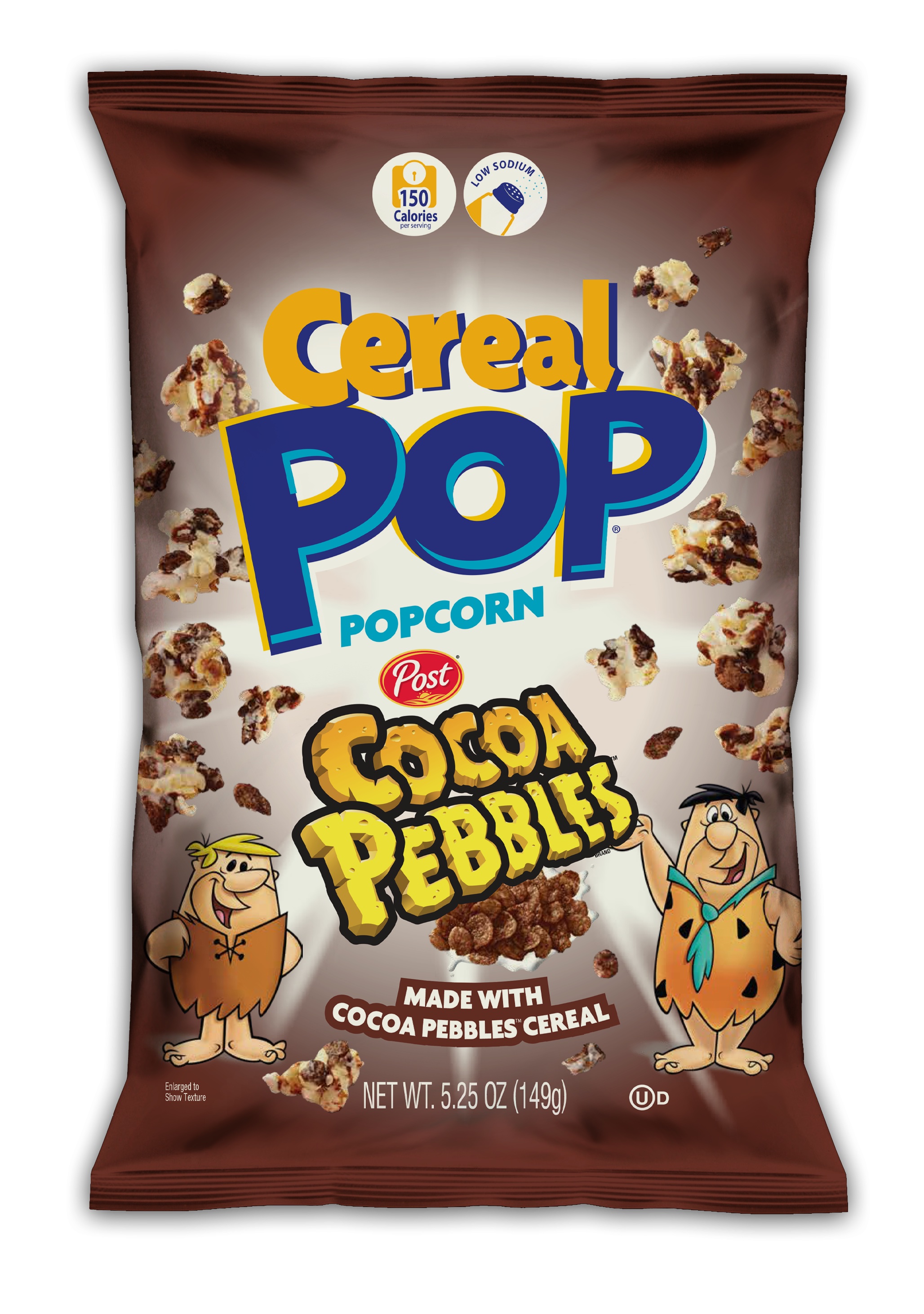Cereal Pop Cocoa Pebbles Popcorn 12 units per case 5.3 oz