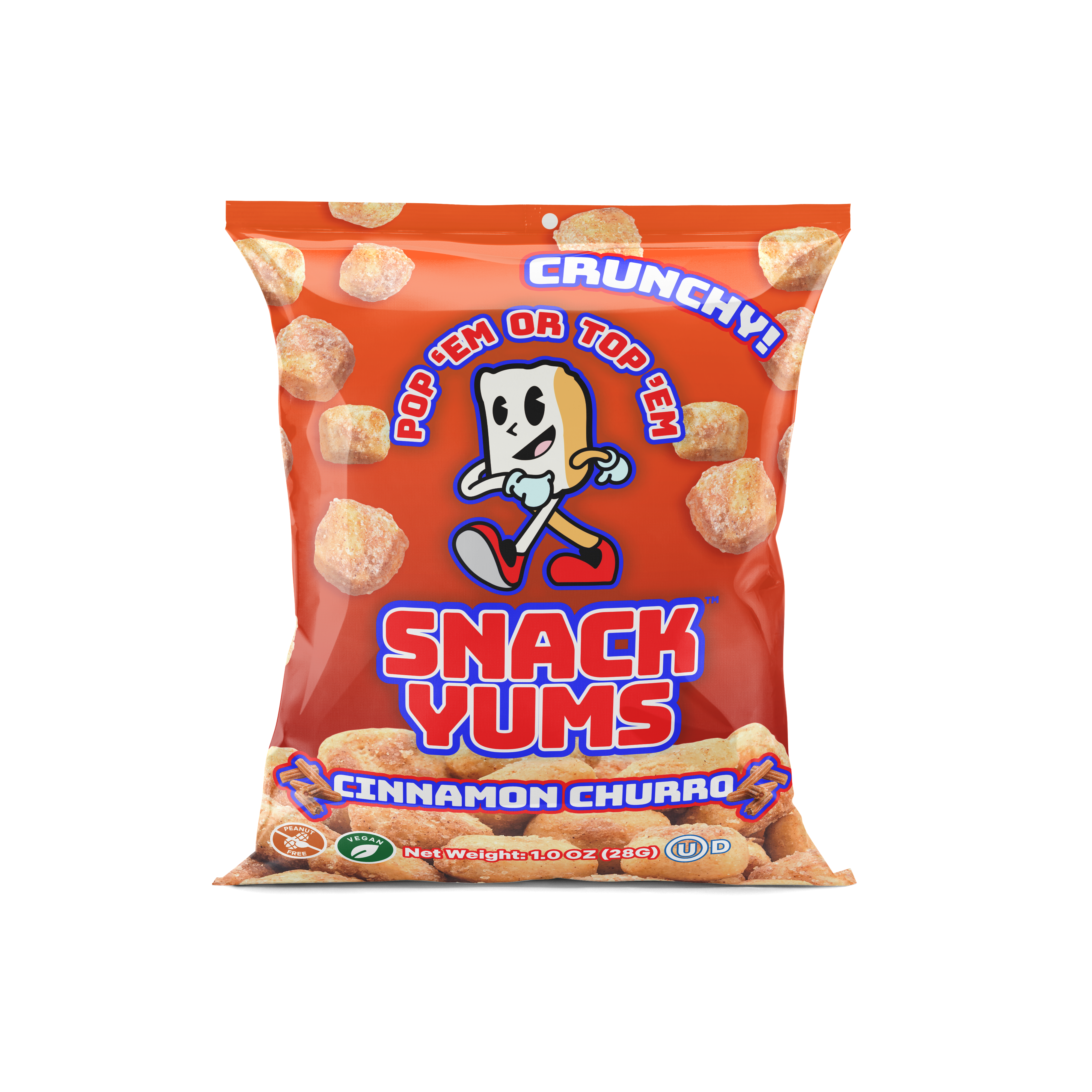 Snack Yums Cinnamon Churro 1oz 80 units per case 1.0 oz