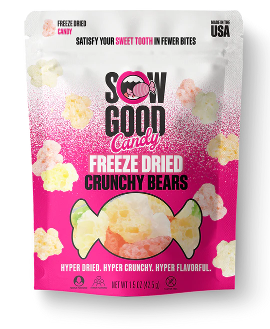 SOW GOOD Freeze Dried Crunchy Bears 24 units per case 1.5 oz