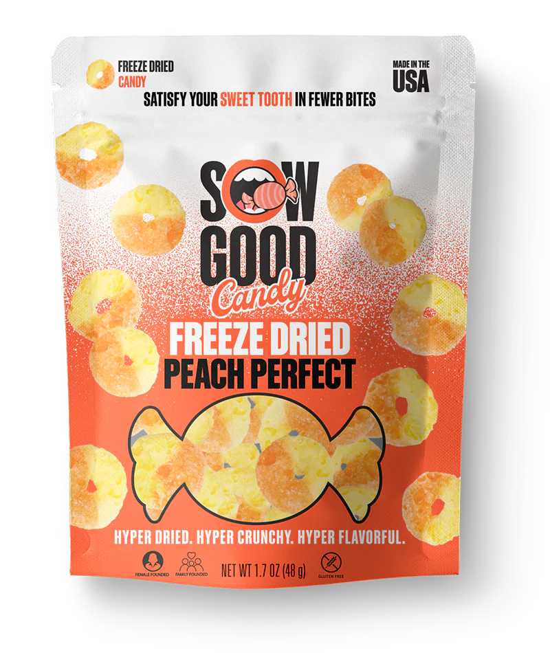 SOW GOOD Freeze Dried Peach Perfect 24 units per case 1.9 oz