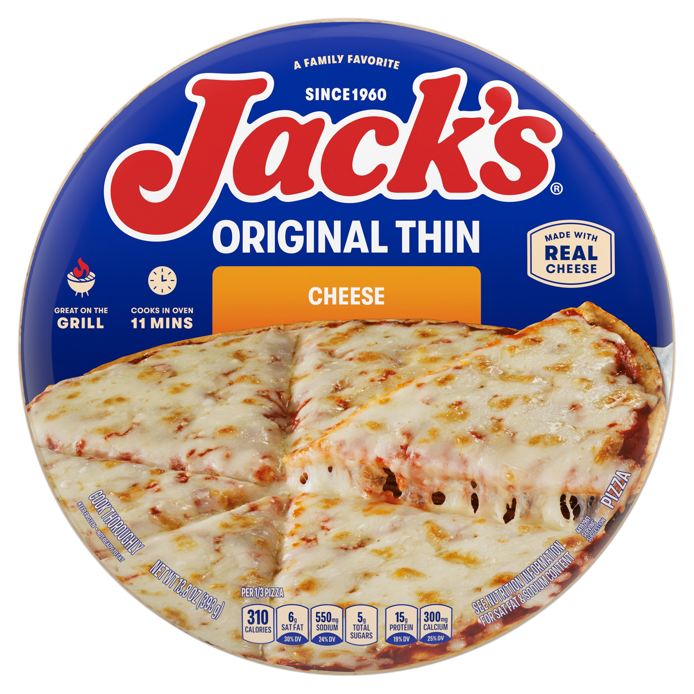 Jack's Original Cheese, 12in 12 units per case 13.8 oz