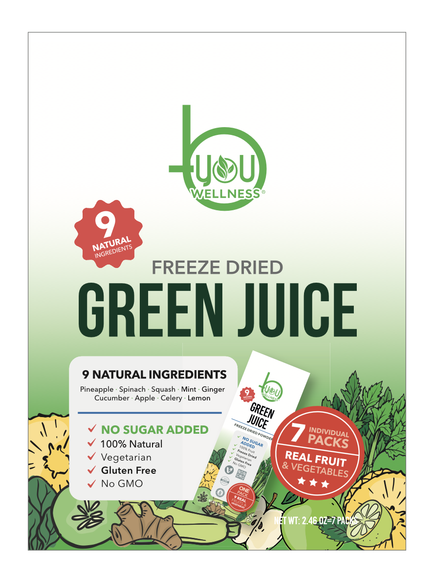 BYOU Freeze Dried Green Juice  30 units per case 70 g